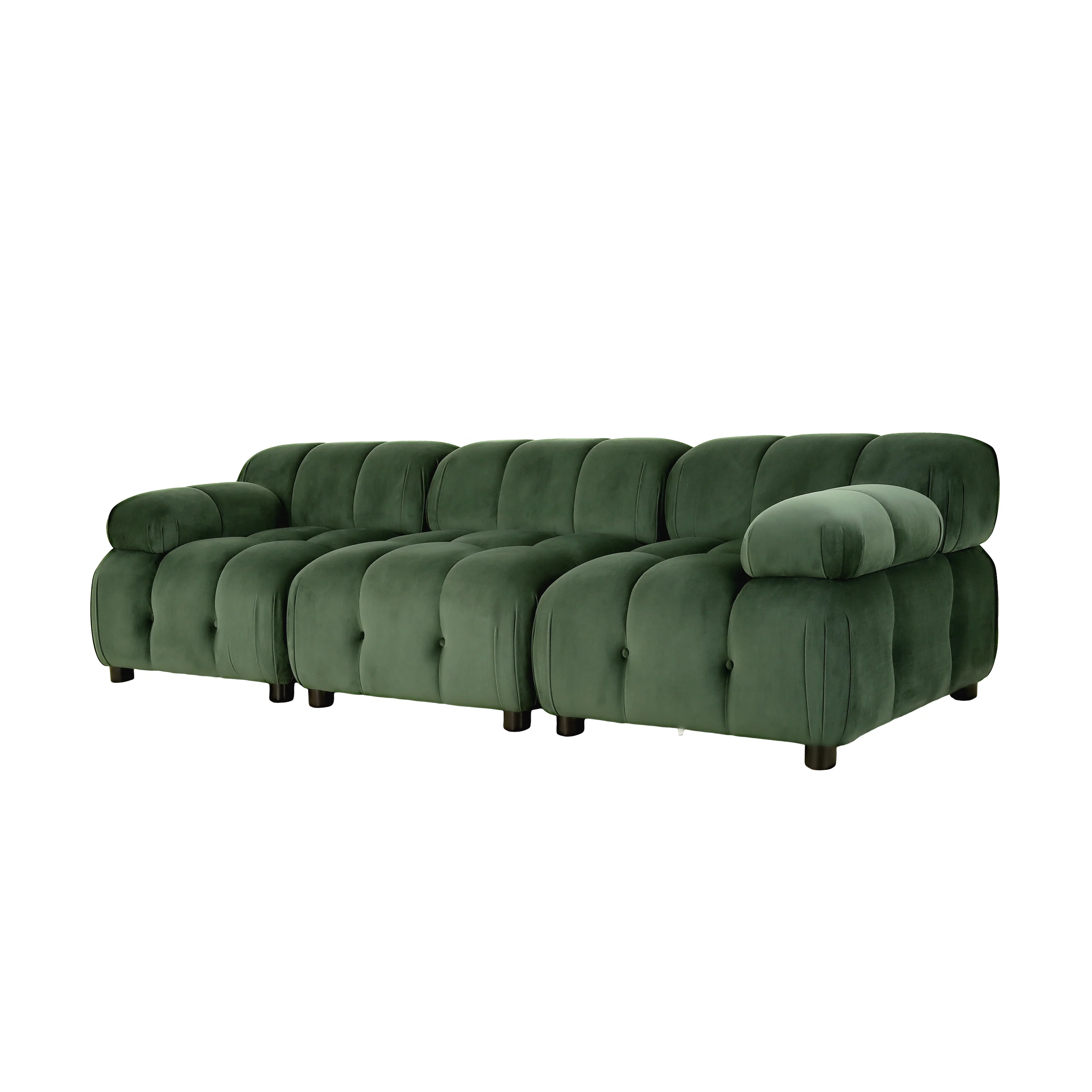 Kildare Velvet 3 Seater Modular Tufted Sofa - furnishings