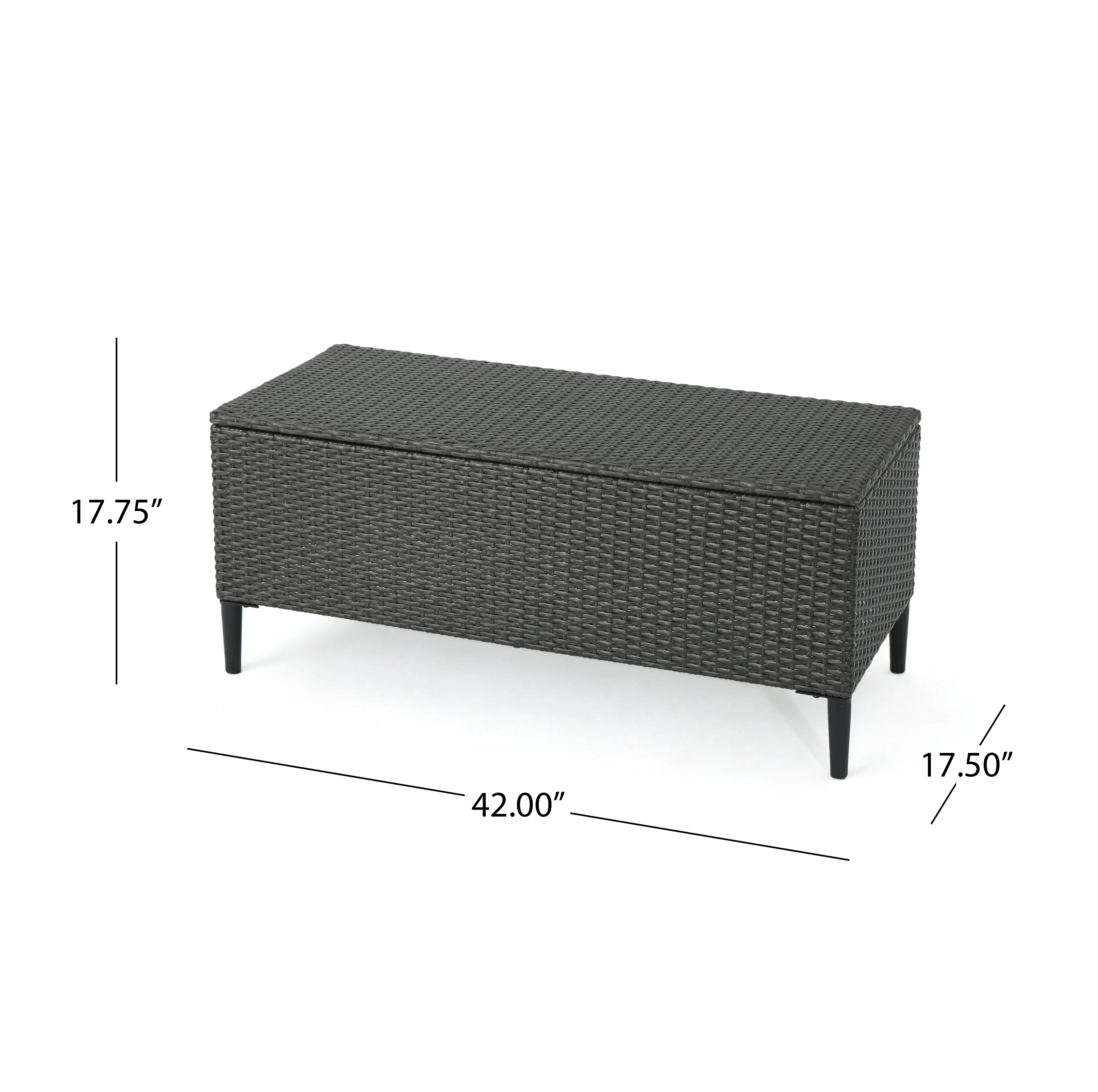 Irene Outdoor Wicker Storage Chest - furnishings