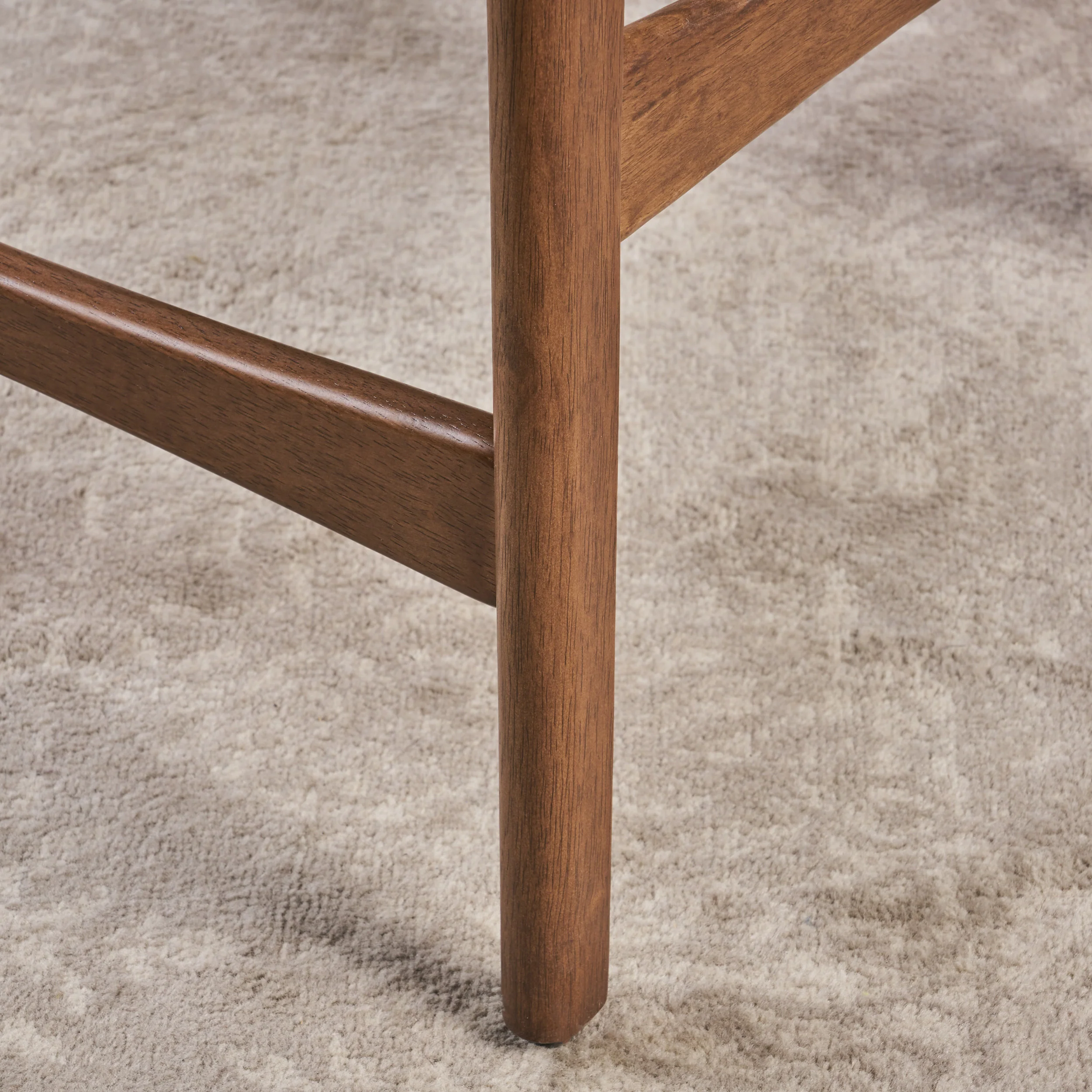 Molle Walnut Finish Mid-Century Modern 24-Inch Counter Stools (Set of 2) - furnishings
