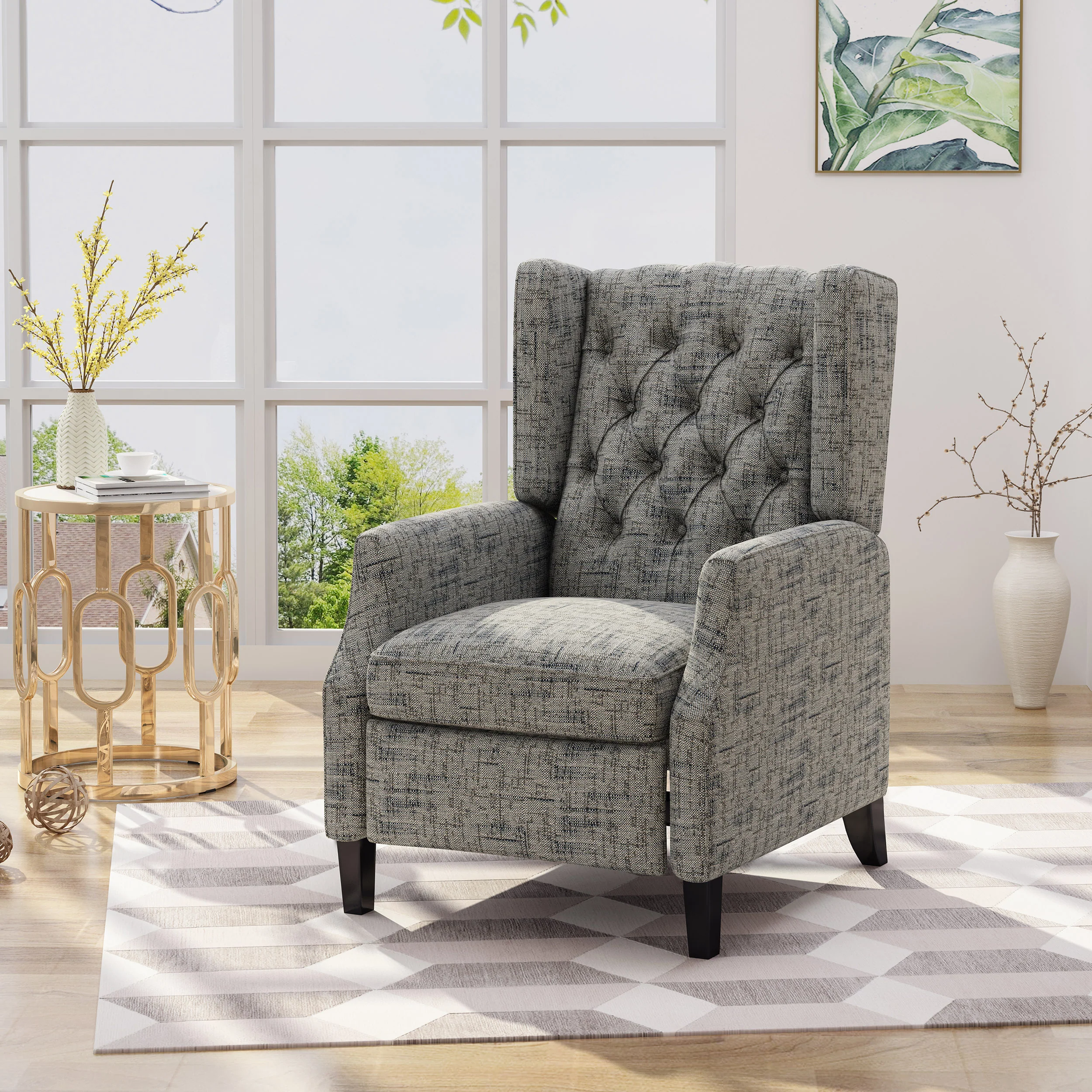 Diana Traditional Wingback Recliner - furnishings
