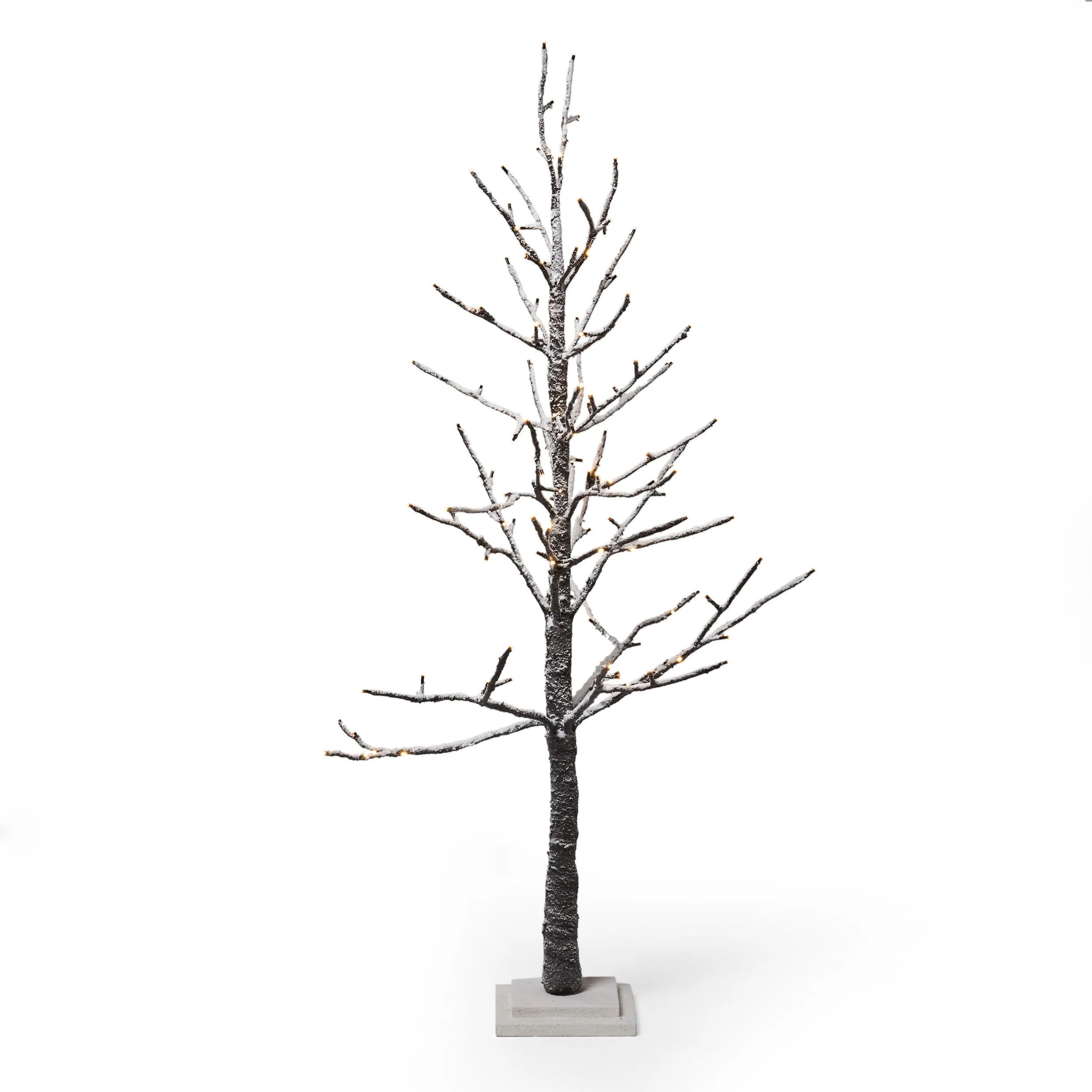 Ahmiya 4-foot Pre-Lit 114 Warm White LED Artificial Christmas Twig Tree - furnishings