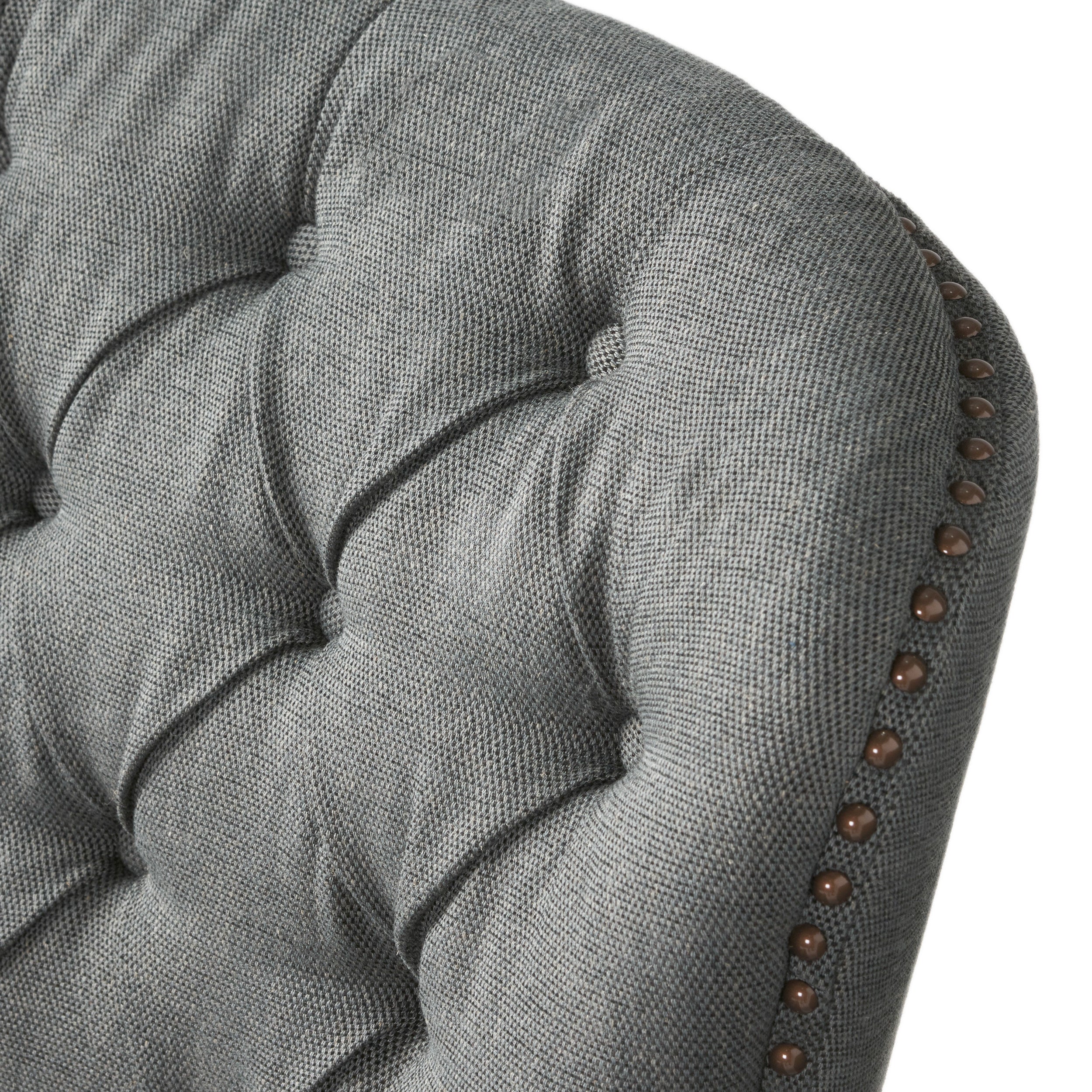 Teton Button Tufted Upholstered Club Chair With Footstool - furnishings