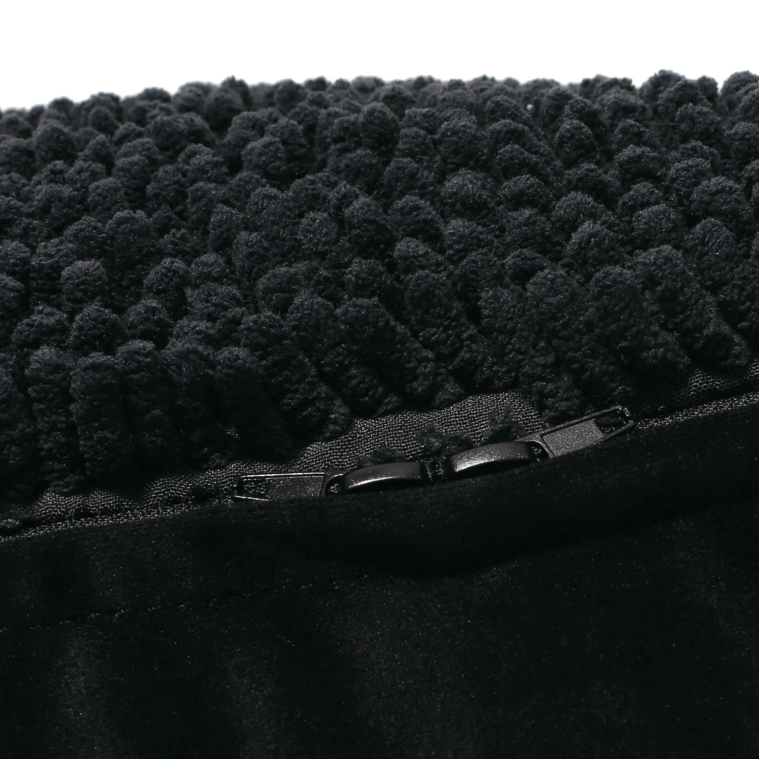 Moloney Modern Microfiber Chenille Square Pouf - furnishings