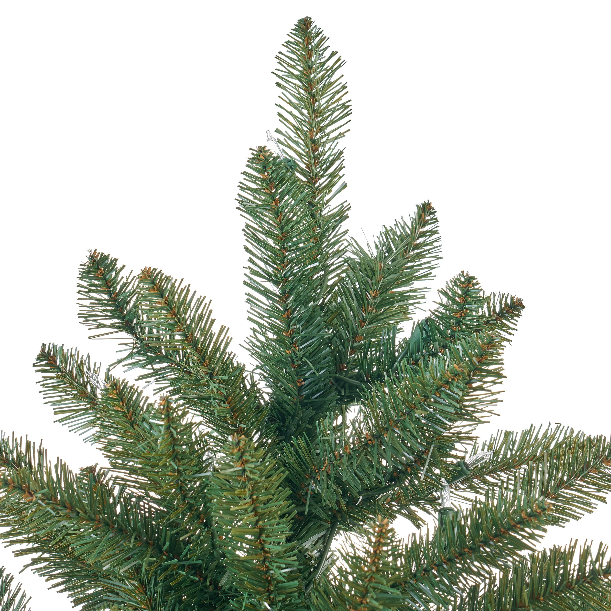 7.5-foot Norway Spruce Hinged Artificial Christmas Tree - furnishings