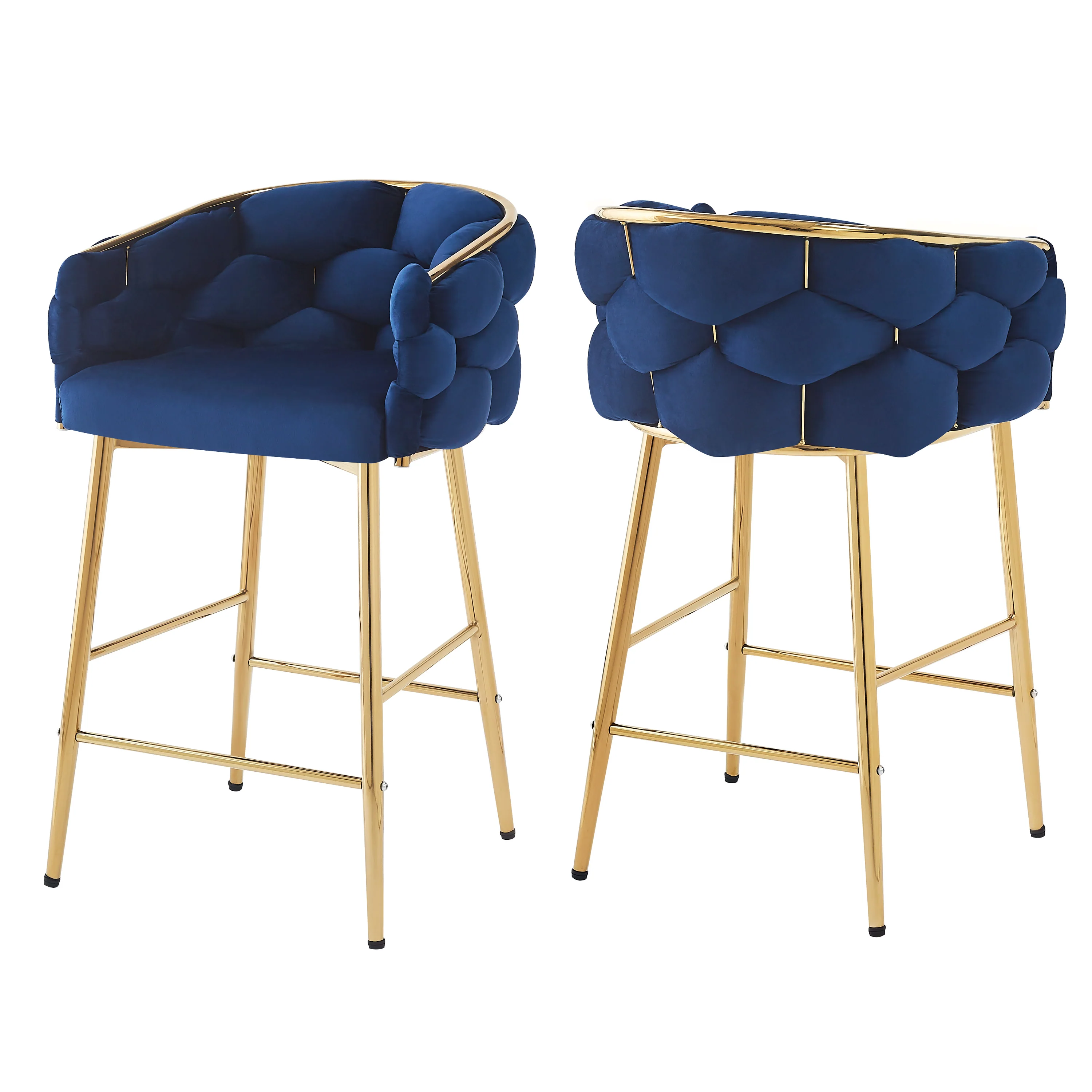 Reede Modern Upholstered Flannelette Counter Stools - furnishings