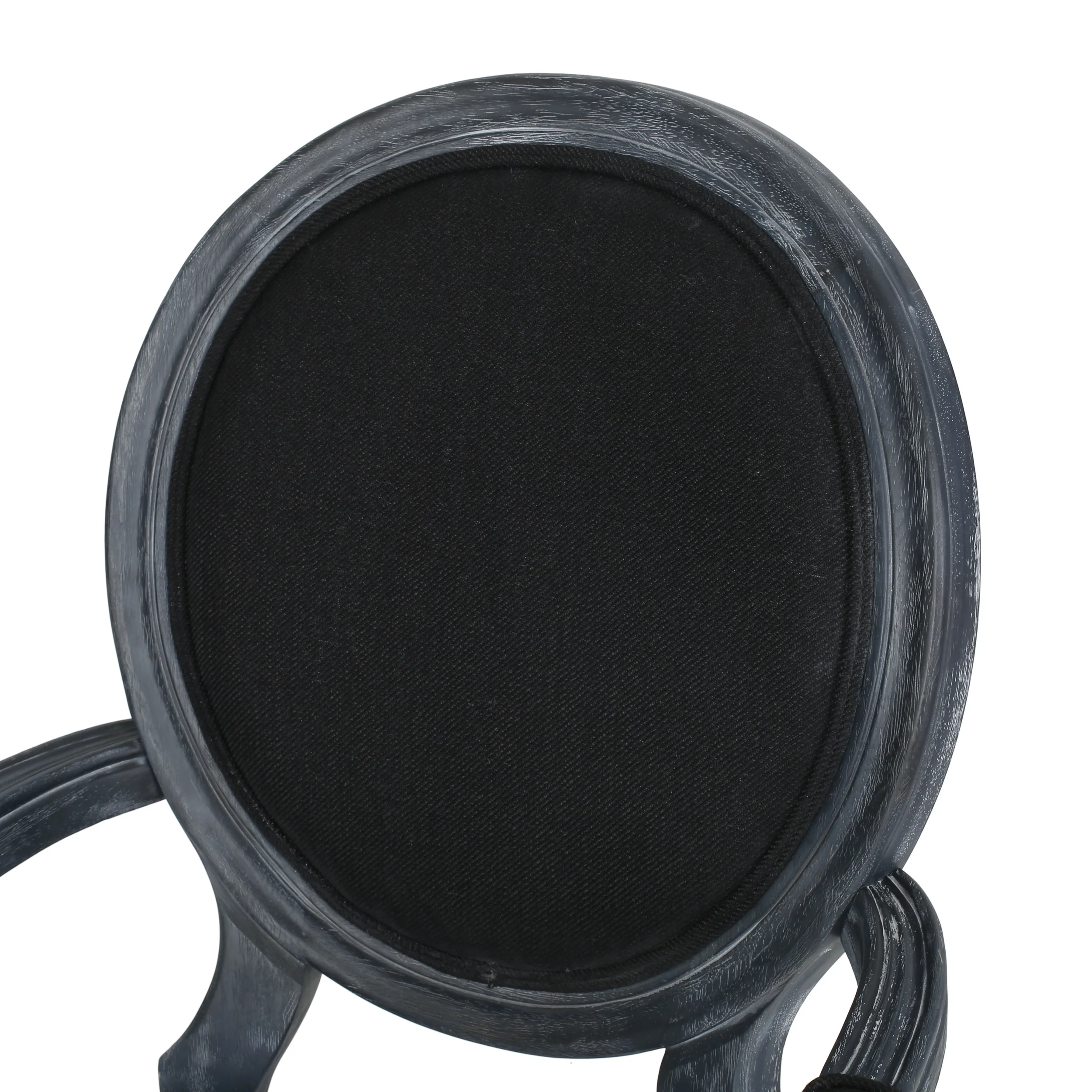 Bryan French Country Fabric Upholstered Wood 5 Piece Circular Dining Set - furnishings