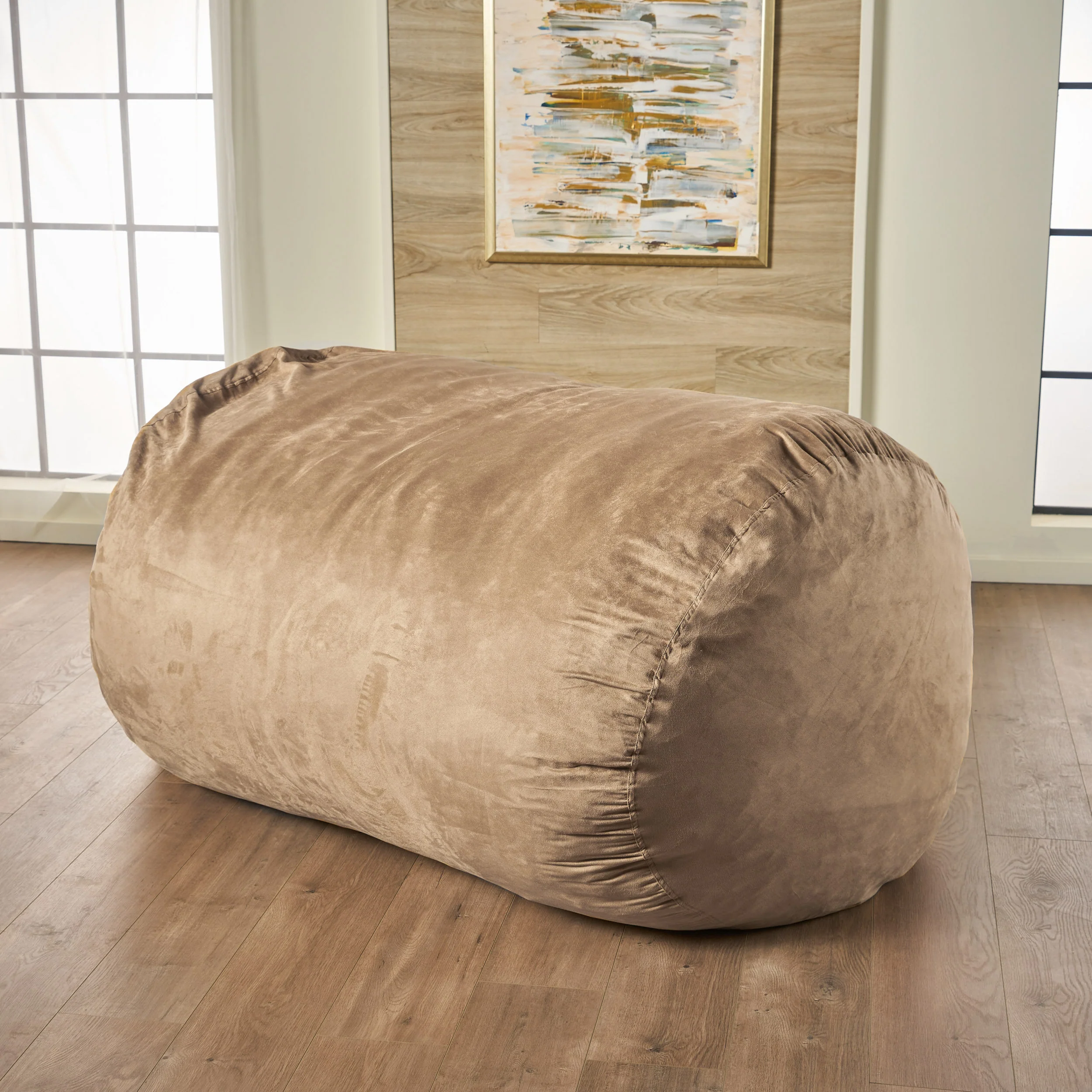 Brynnli Traditional 6.5 Foot Suede Bean Bag (Cover Only) - furnishings