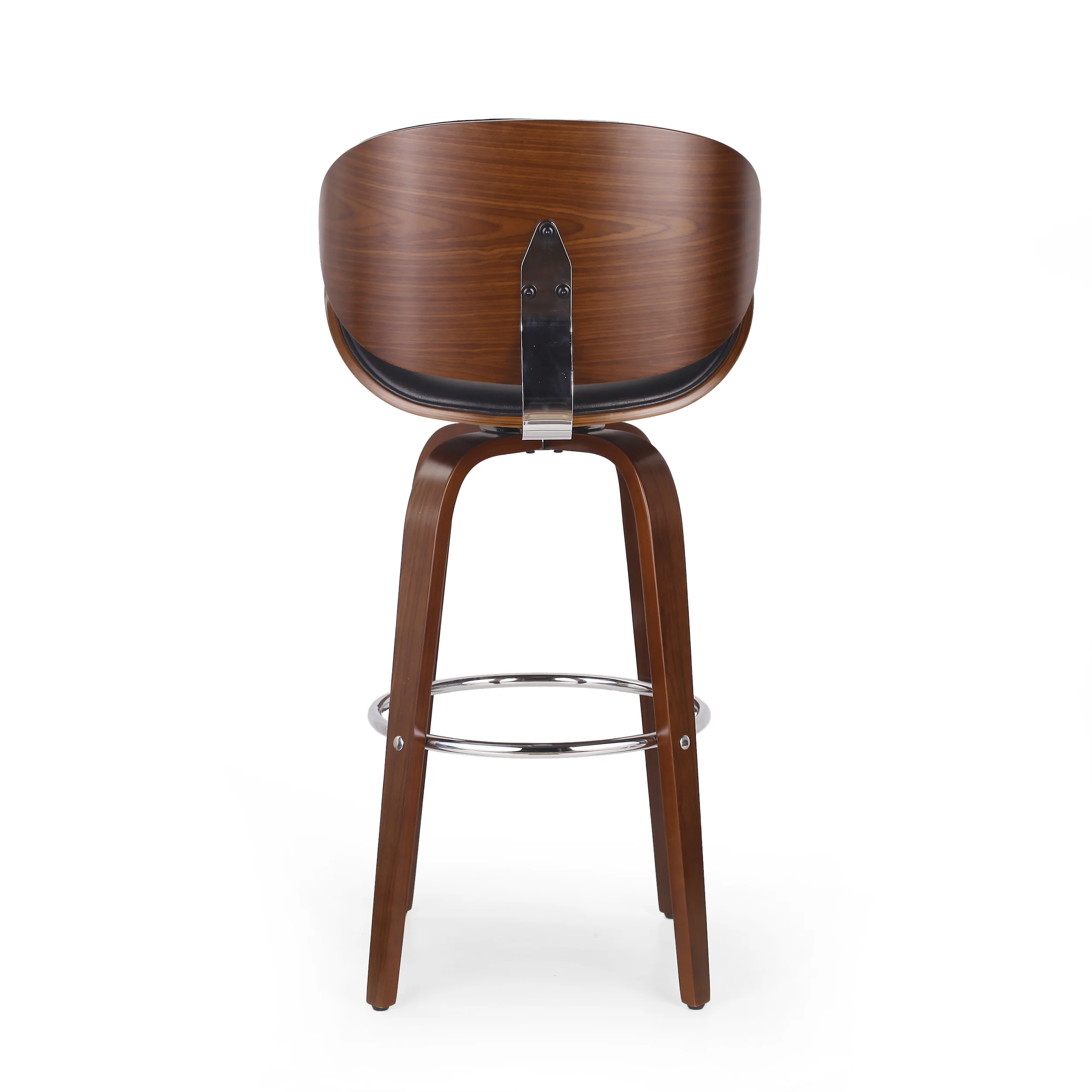 Candler Mid-Century Modern Upholstered Swivel Barstool - furnishings