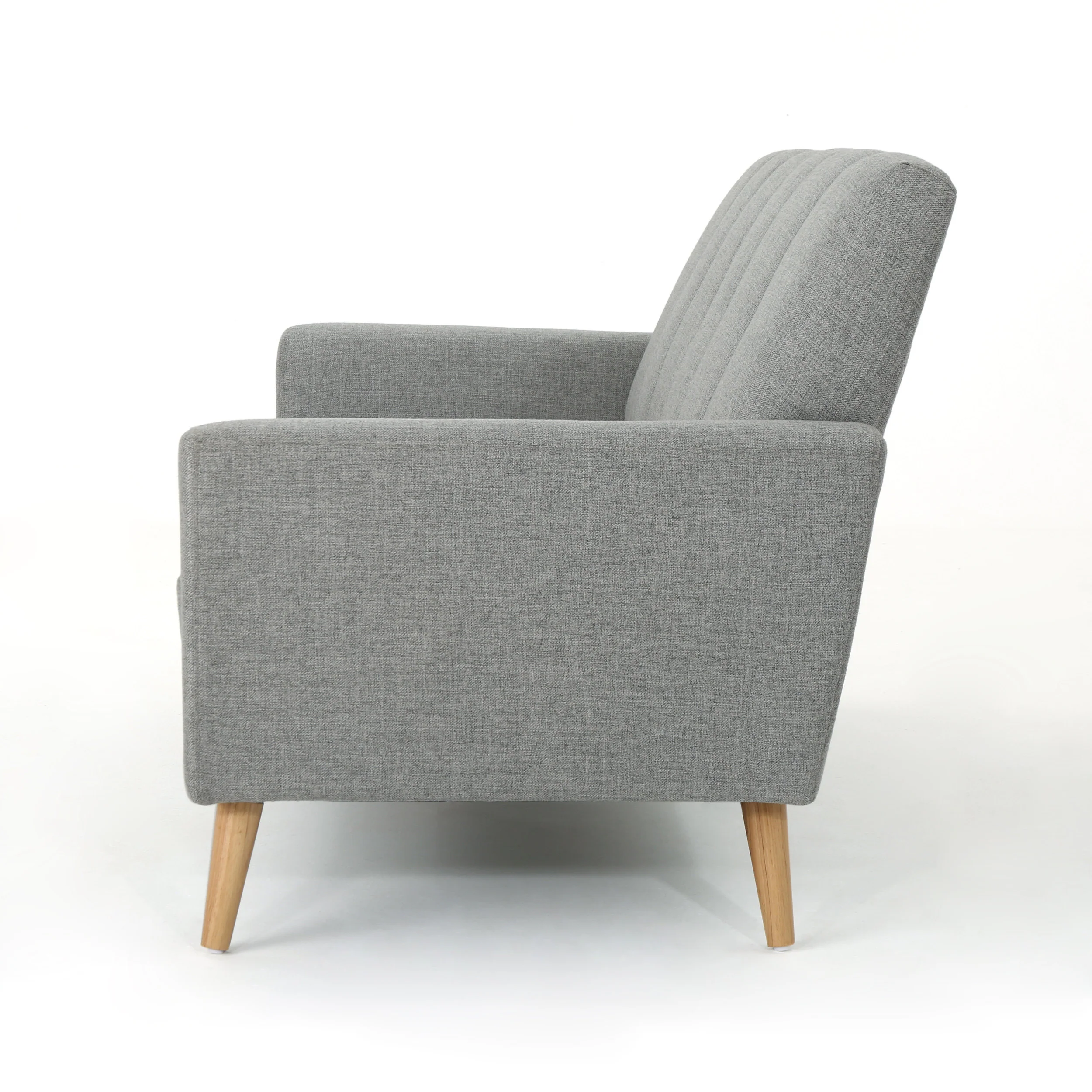 Angelica Mid-Century Modern 3-Piece Chairs & Couch Fabric Living Room Set - furnishings
