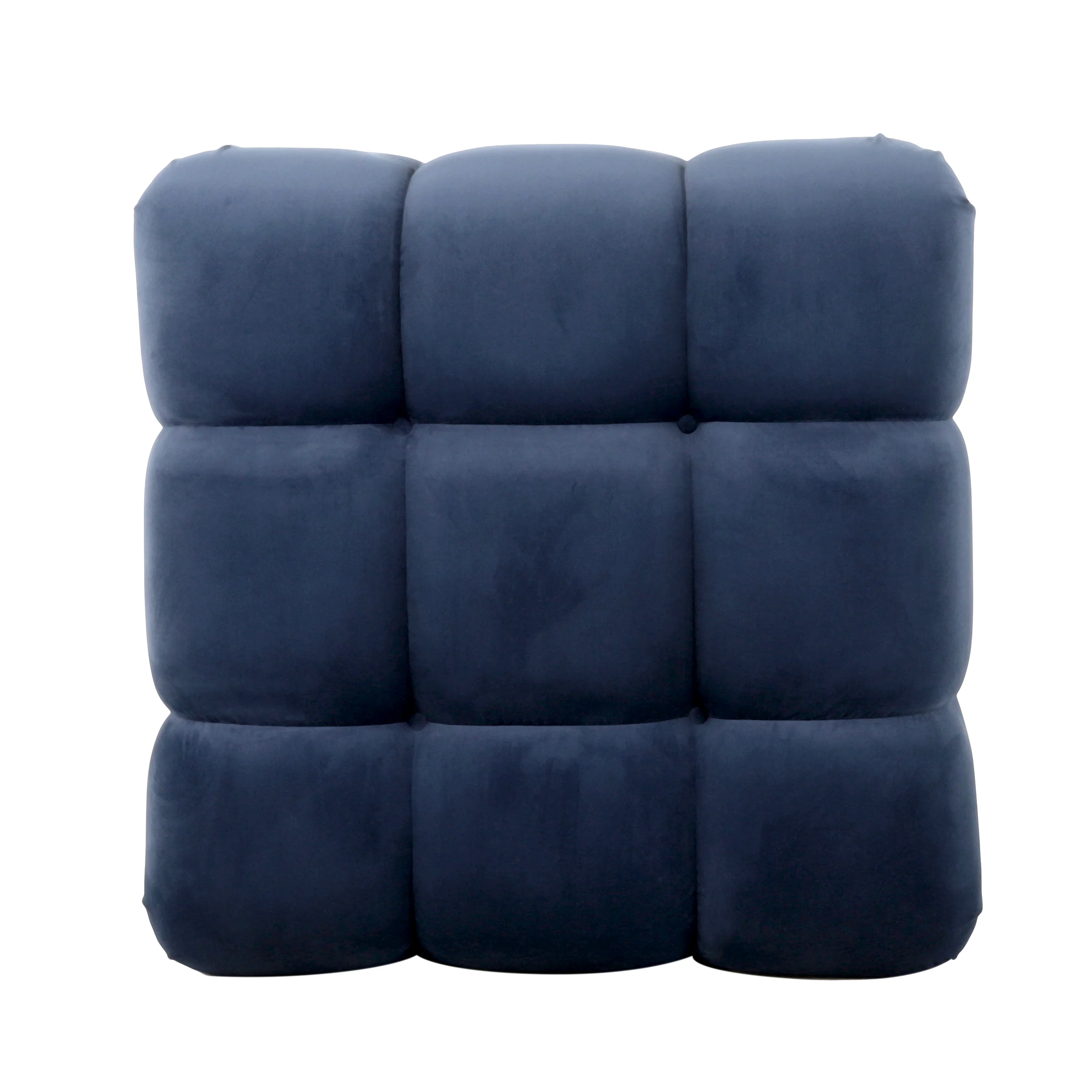 Kildare Velvet Tufted Ottoman - furnishings