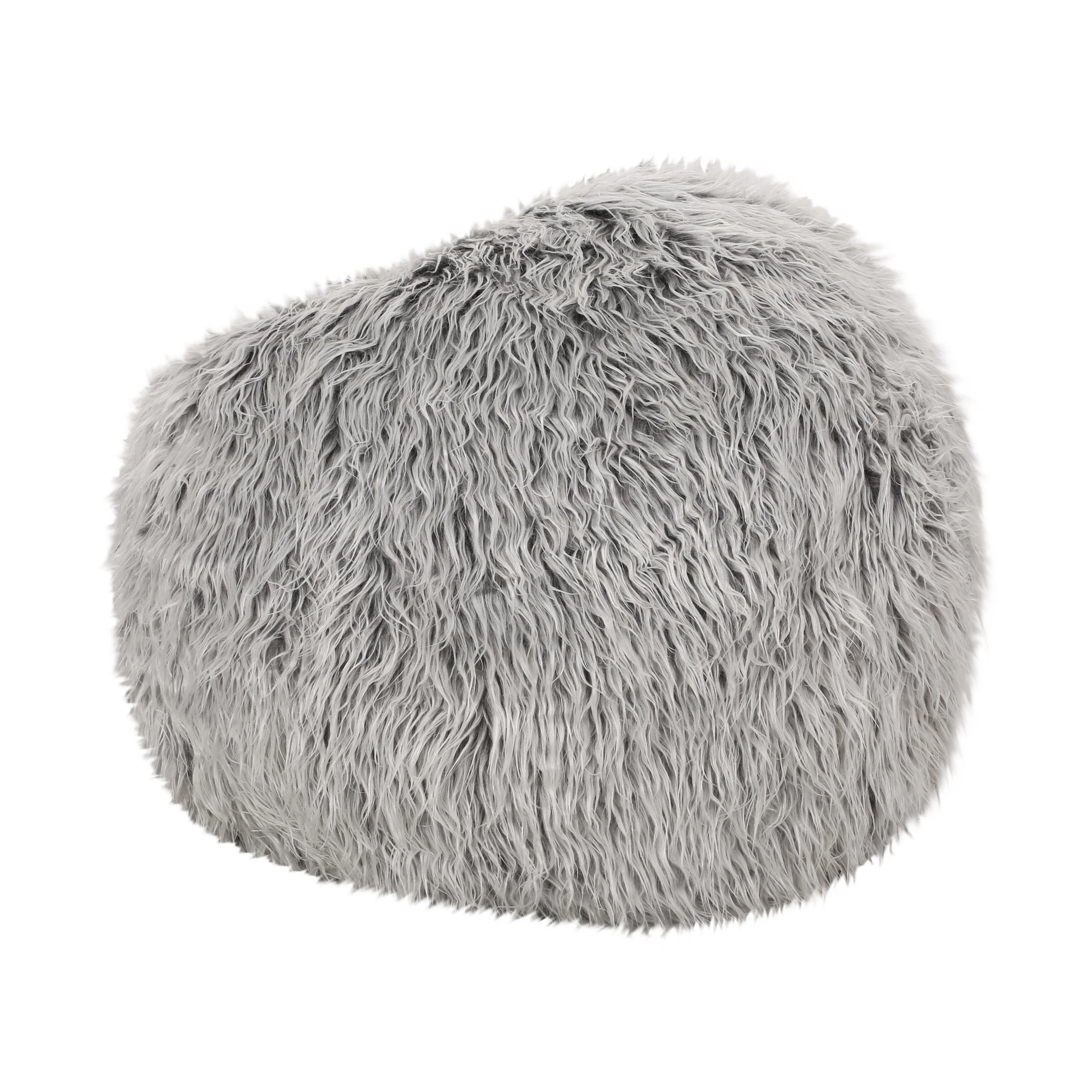 Dundas Modern Glam 3 Foot Faux Fur Bean Bag - furnishings