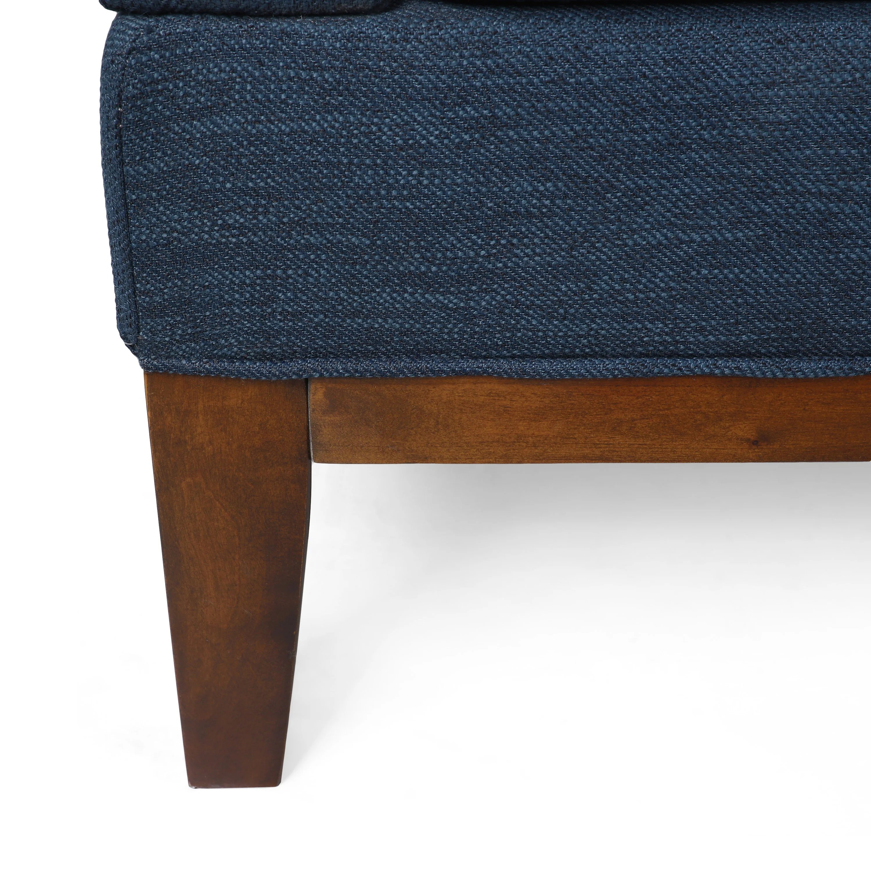 Neel Contemporary Fabric Tufted Chaise Lounge with Bolster Pillow - furnishings