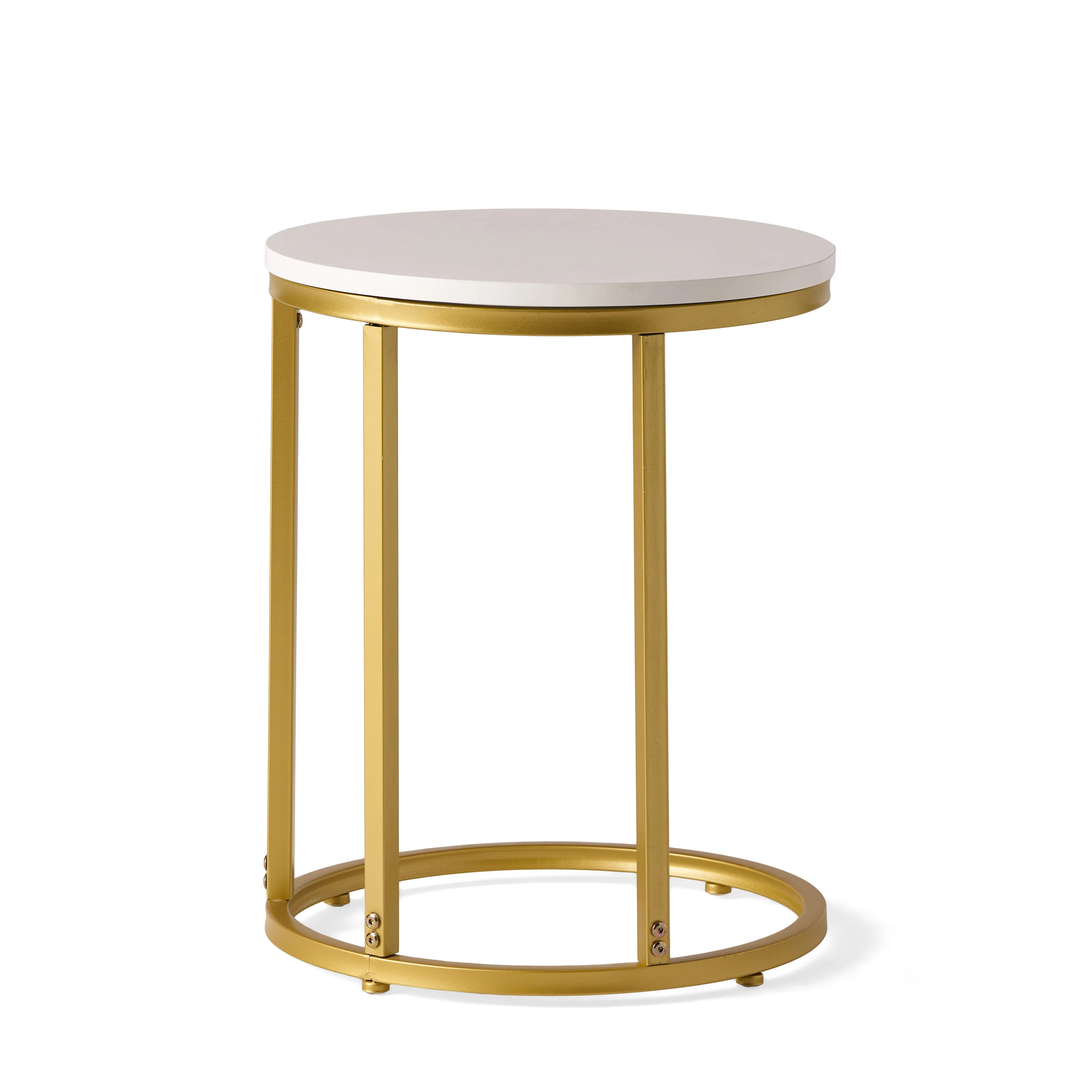 Mcgill Modern Glam C-Shaped End Table - furnishings