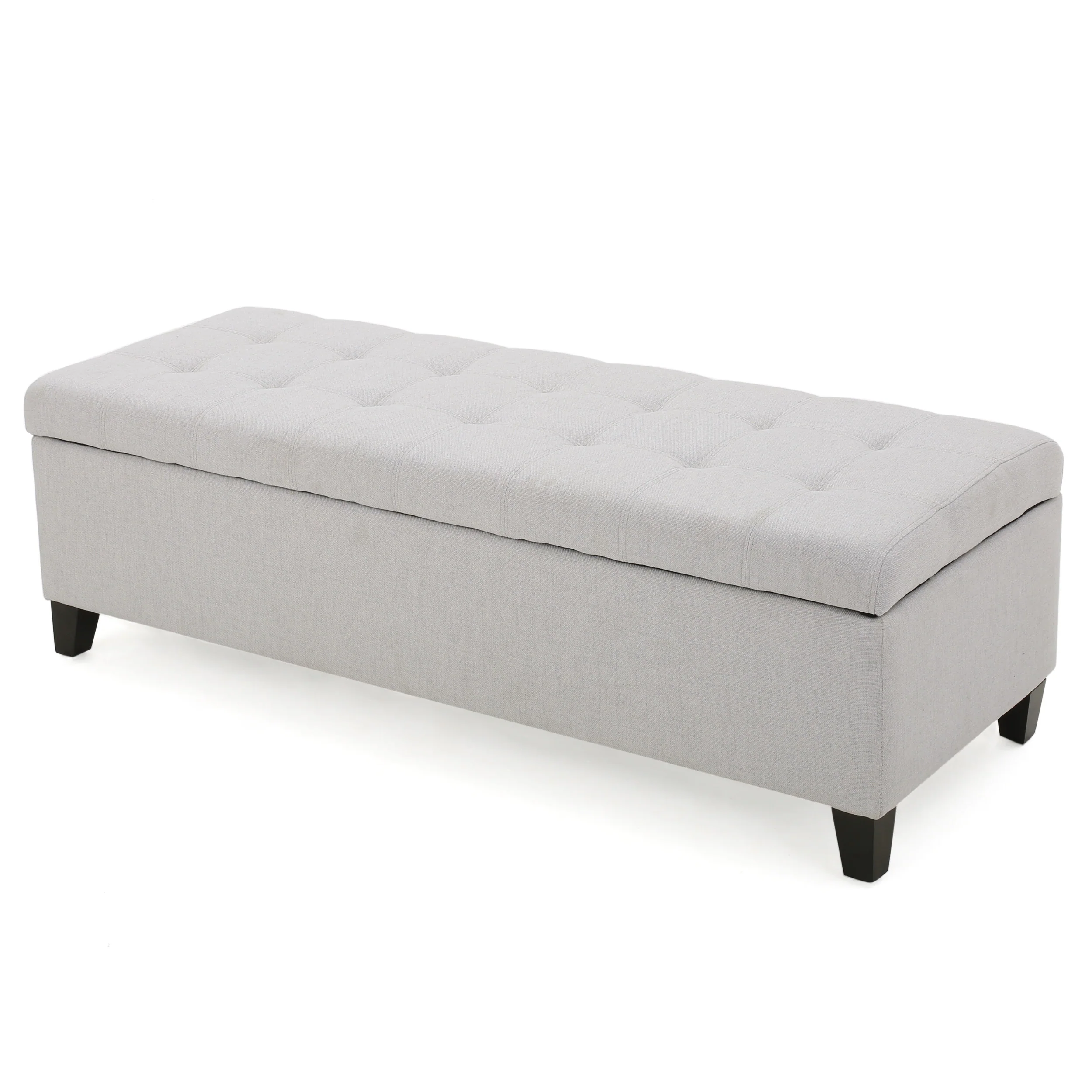Sterling Fabric Tufted Storage Ottoman - furnishings