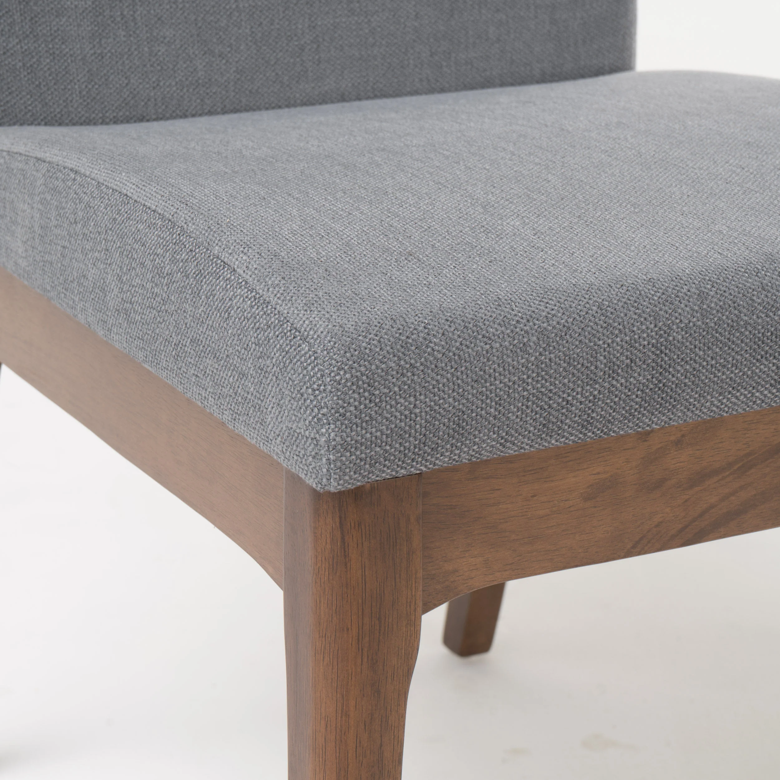 Leona Fabric & Wood Finish Dining Chair (Set of 2) - furnishings