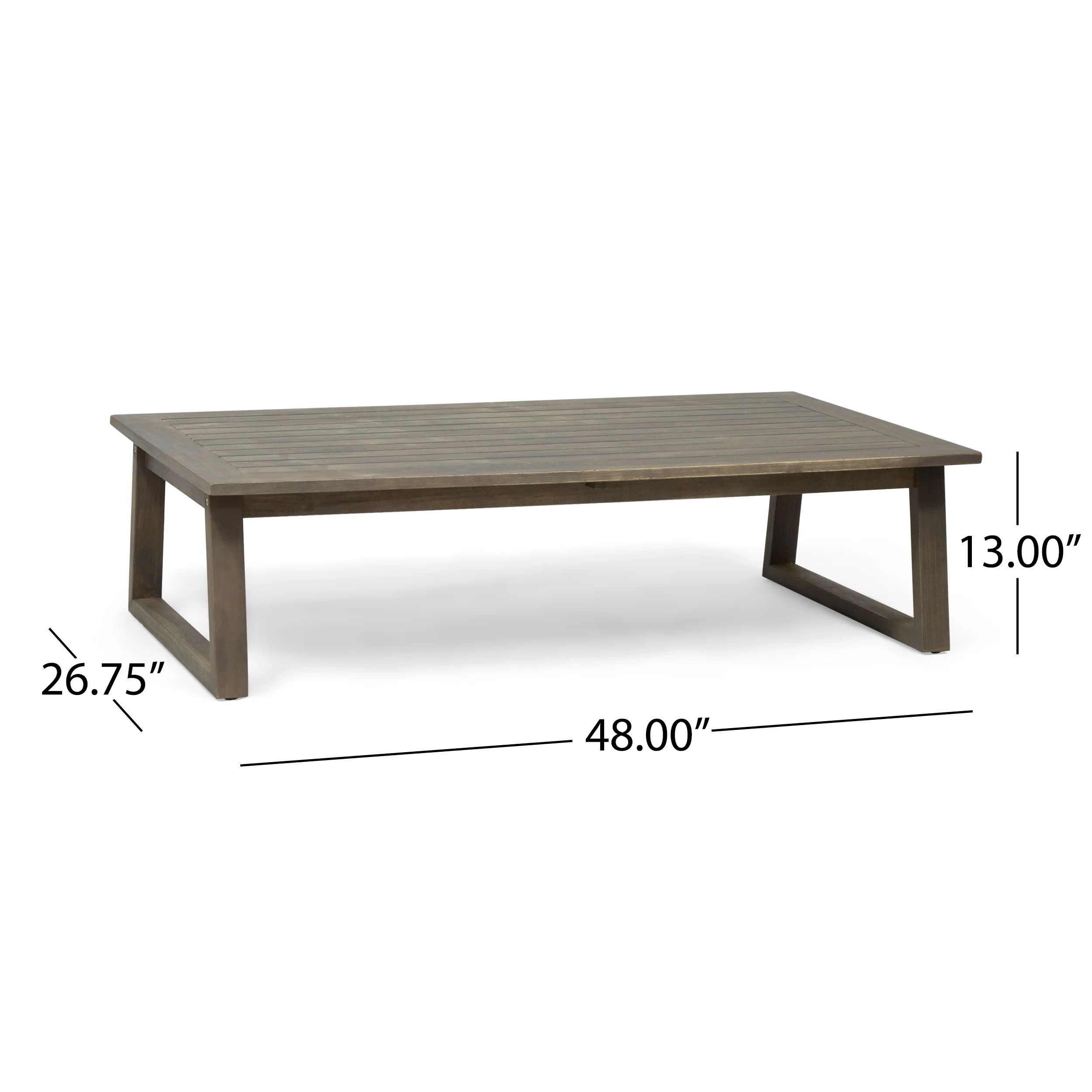 Marlee Outdoor Acacia Wood 4 Seater Chat Set with Coffee Table - furnishings