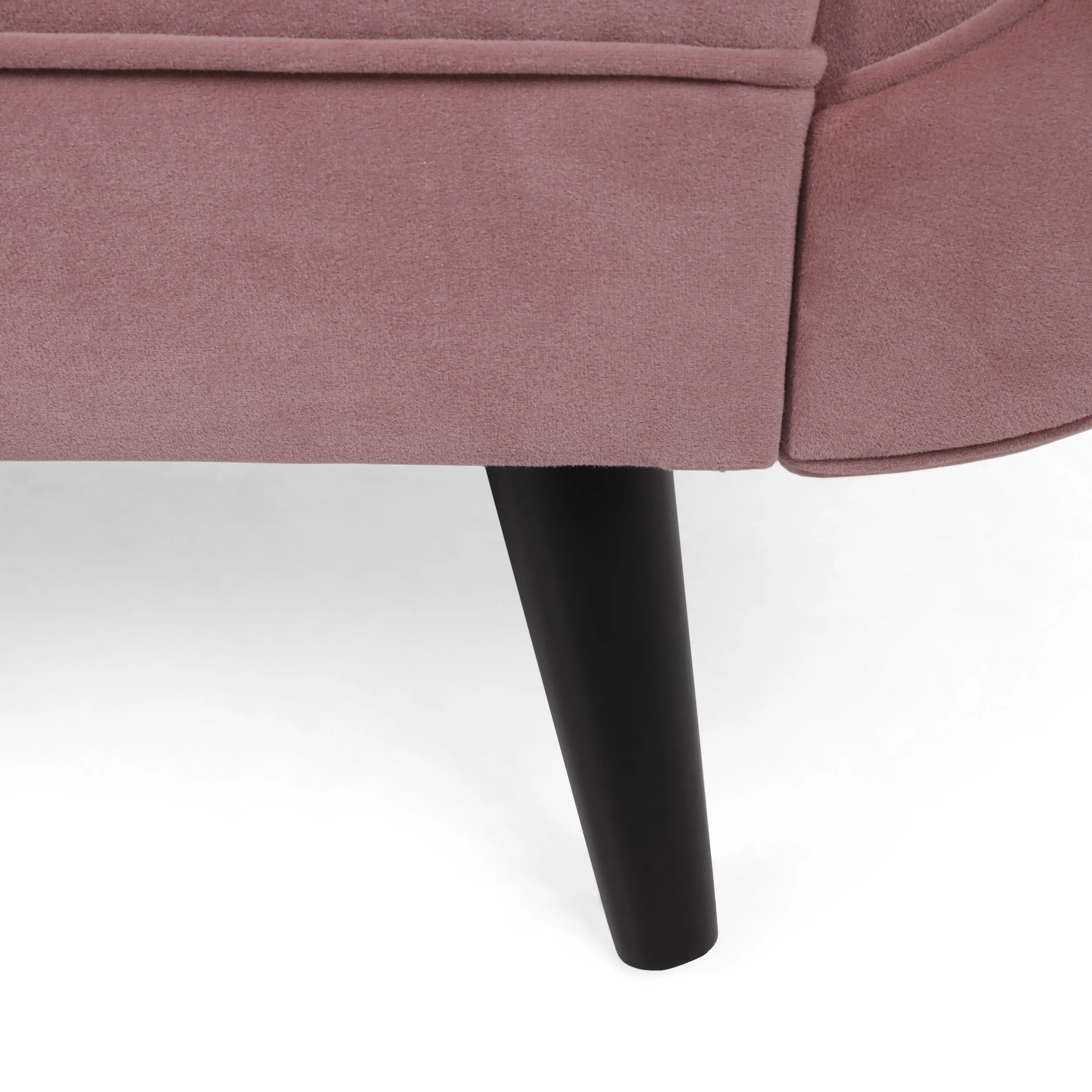Jakyrah Contemporary Velvet Chaise Lounge with Scroll Arms - furnishings