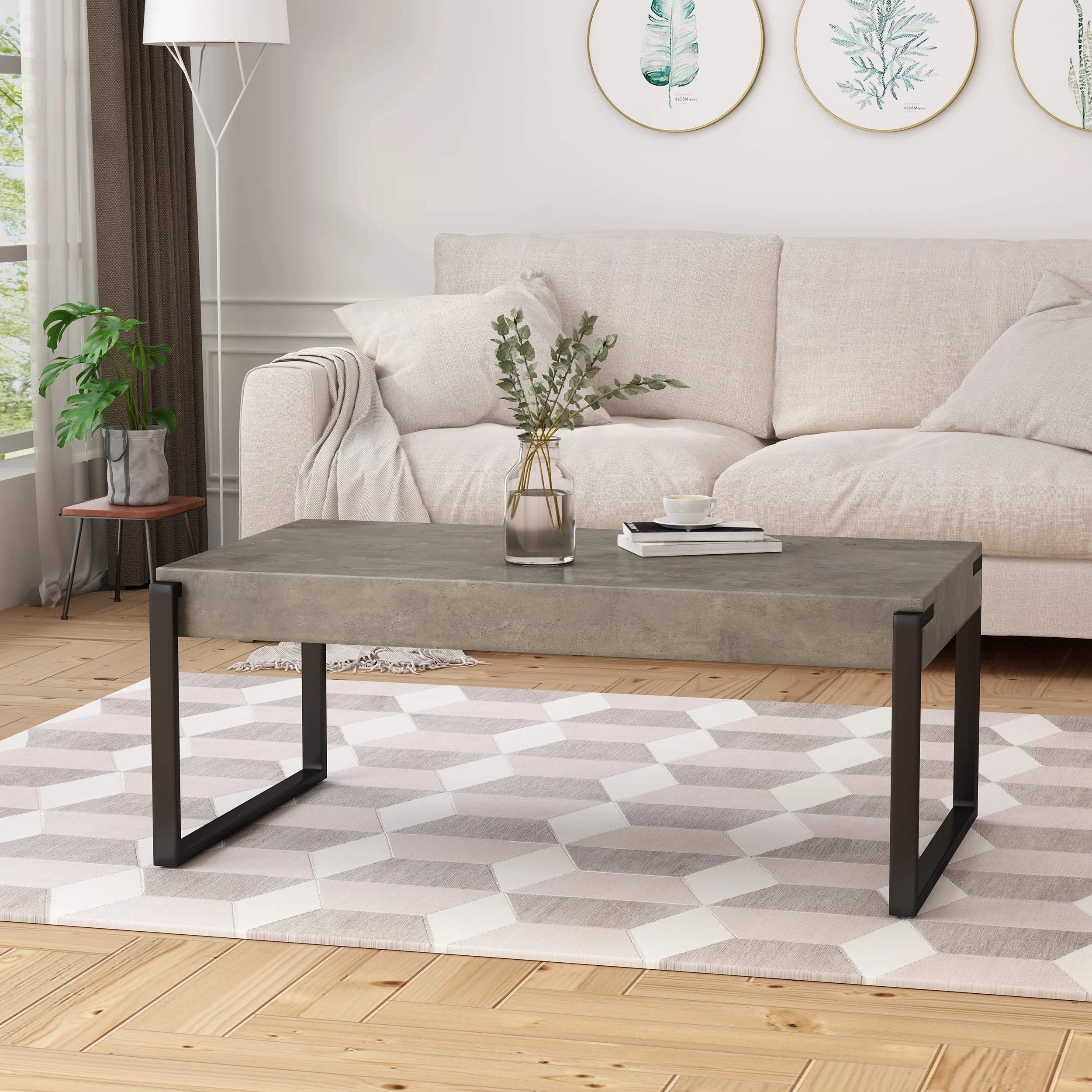 Shaw Modern Industrial Coffee Table - furnishings