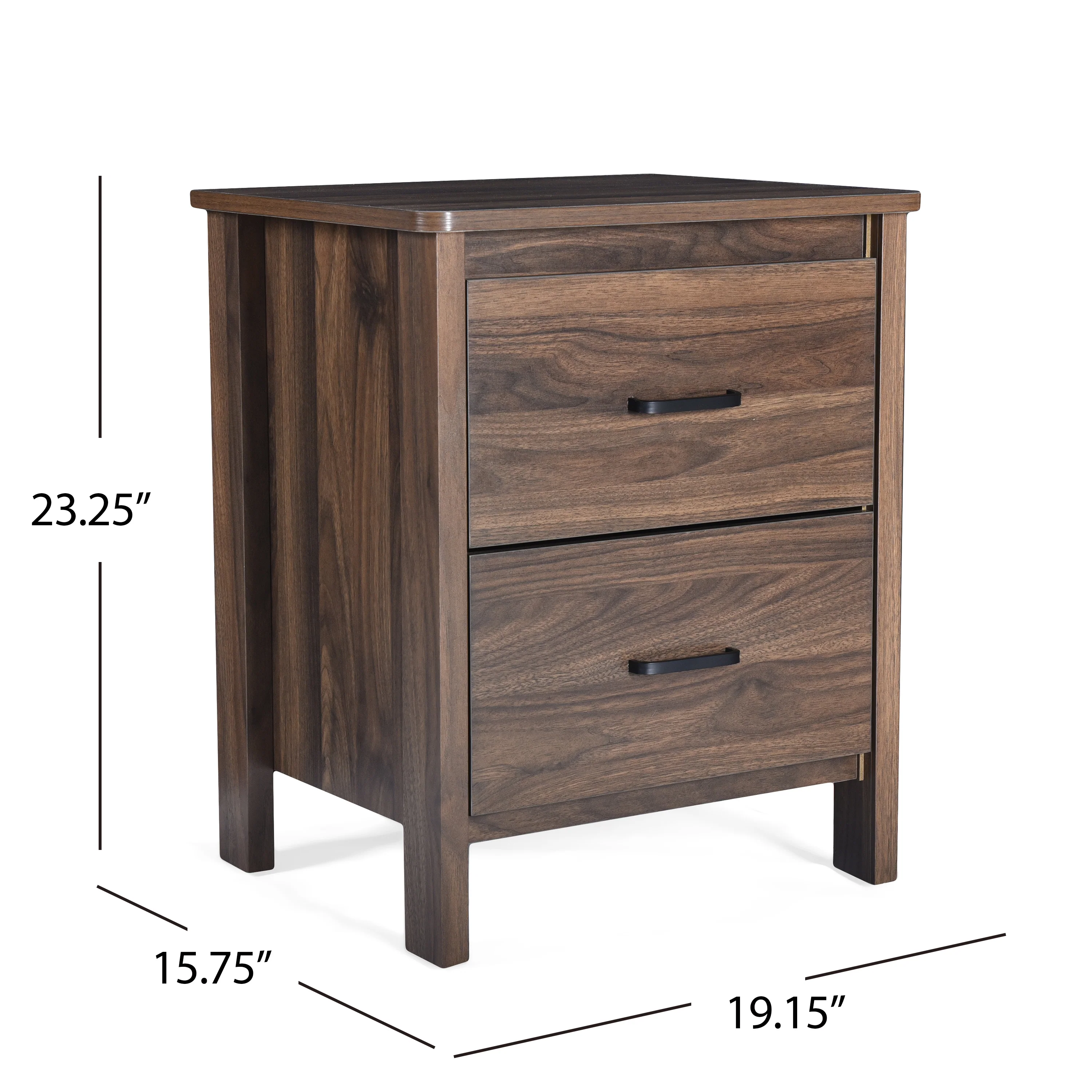 Titeca Contemporary 2 Drawer Nightstand - furnishings