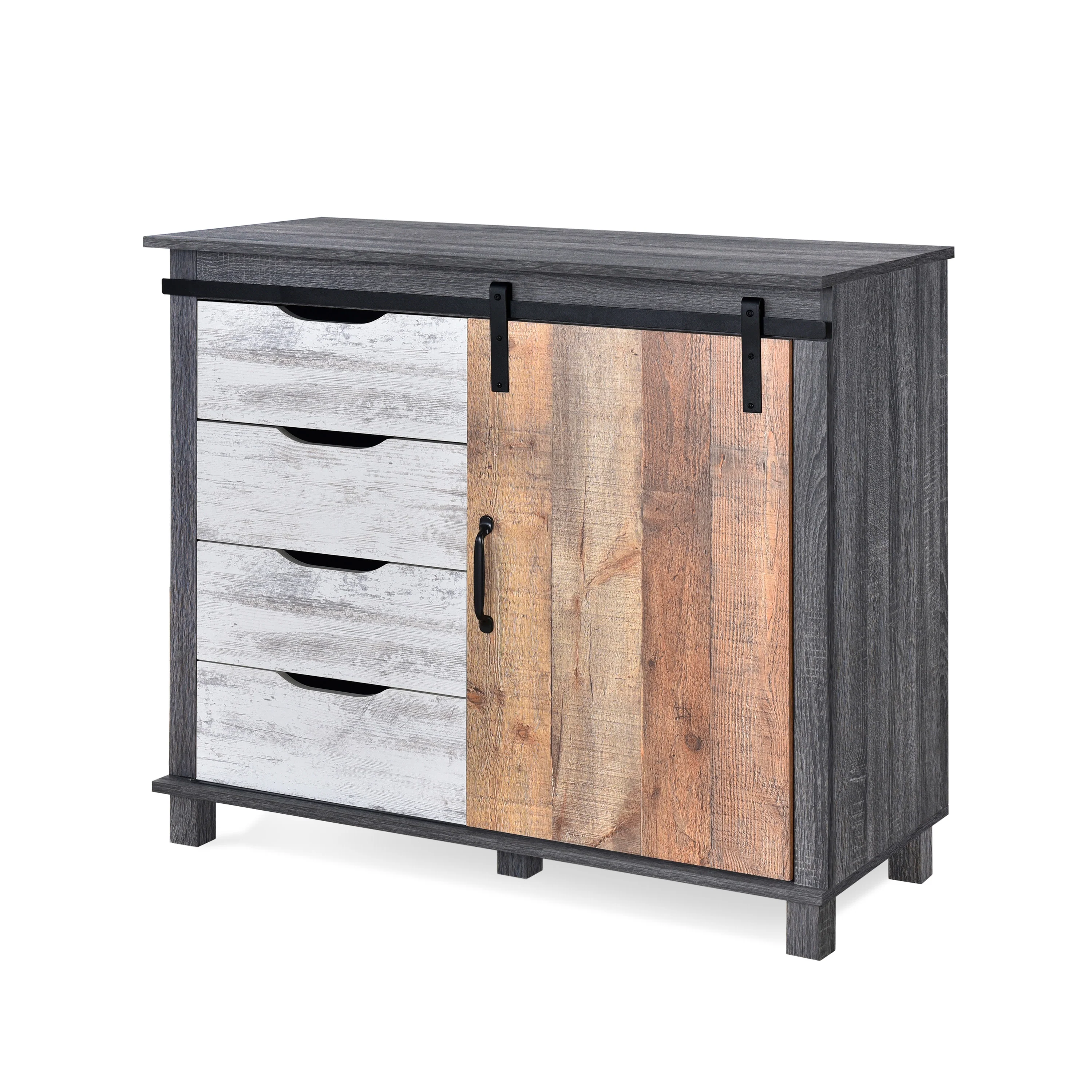 Hennepin Faux Wood Cabinet, Sonoma Gray Oak, White Oak, Yosemite Oak - furnishings