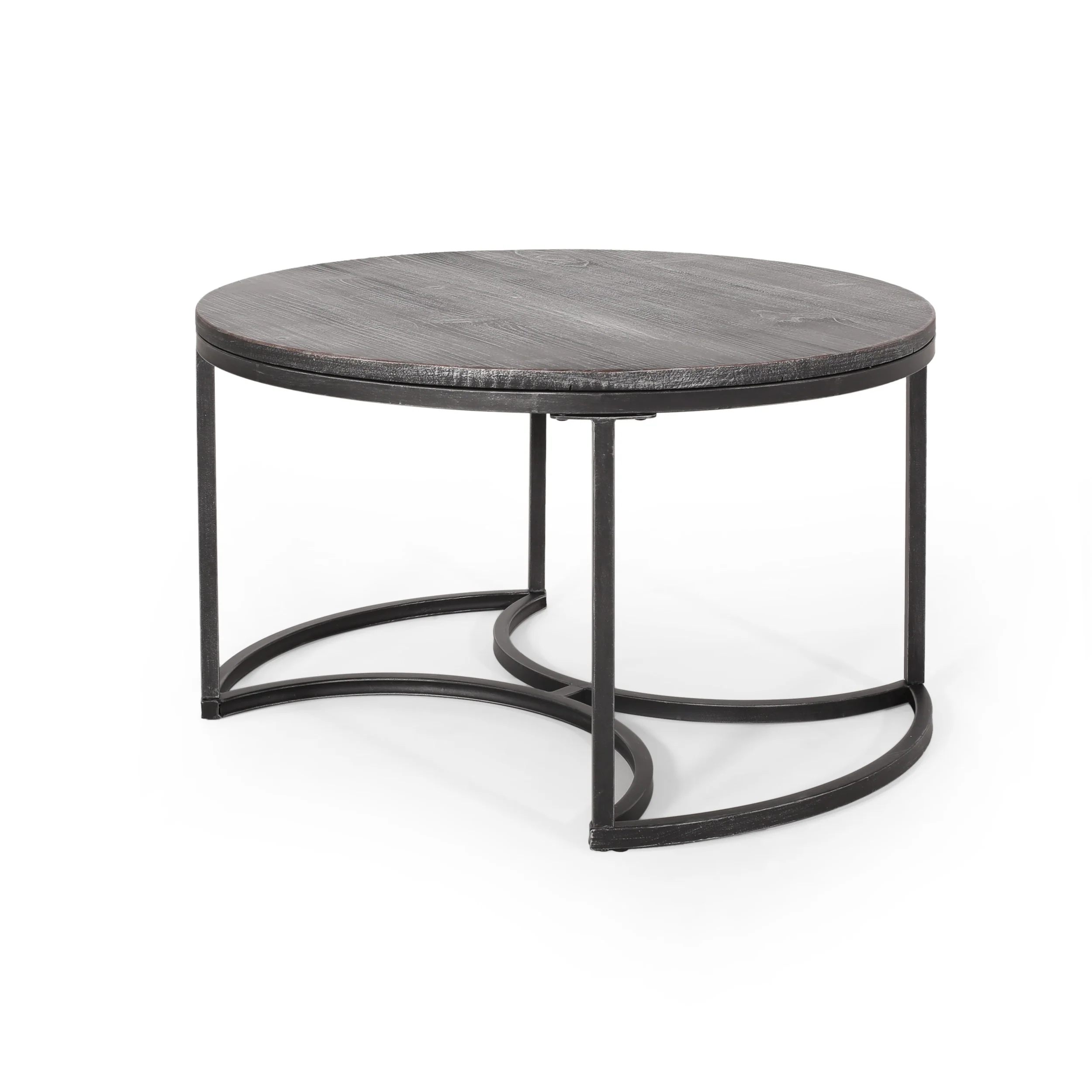 Pia Modern Industrial Coffee Table Set - furnishings