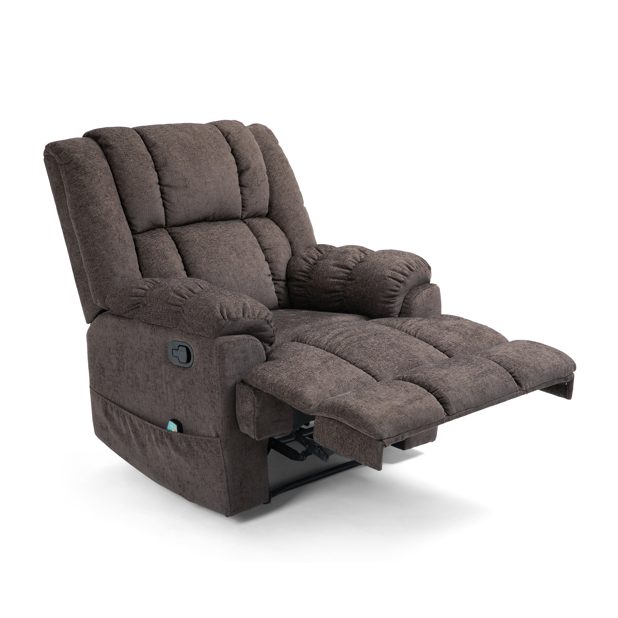 Siloam Contemporary Pillow Tufted Massage Recliner - furnishings