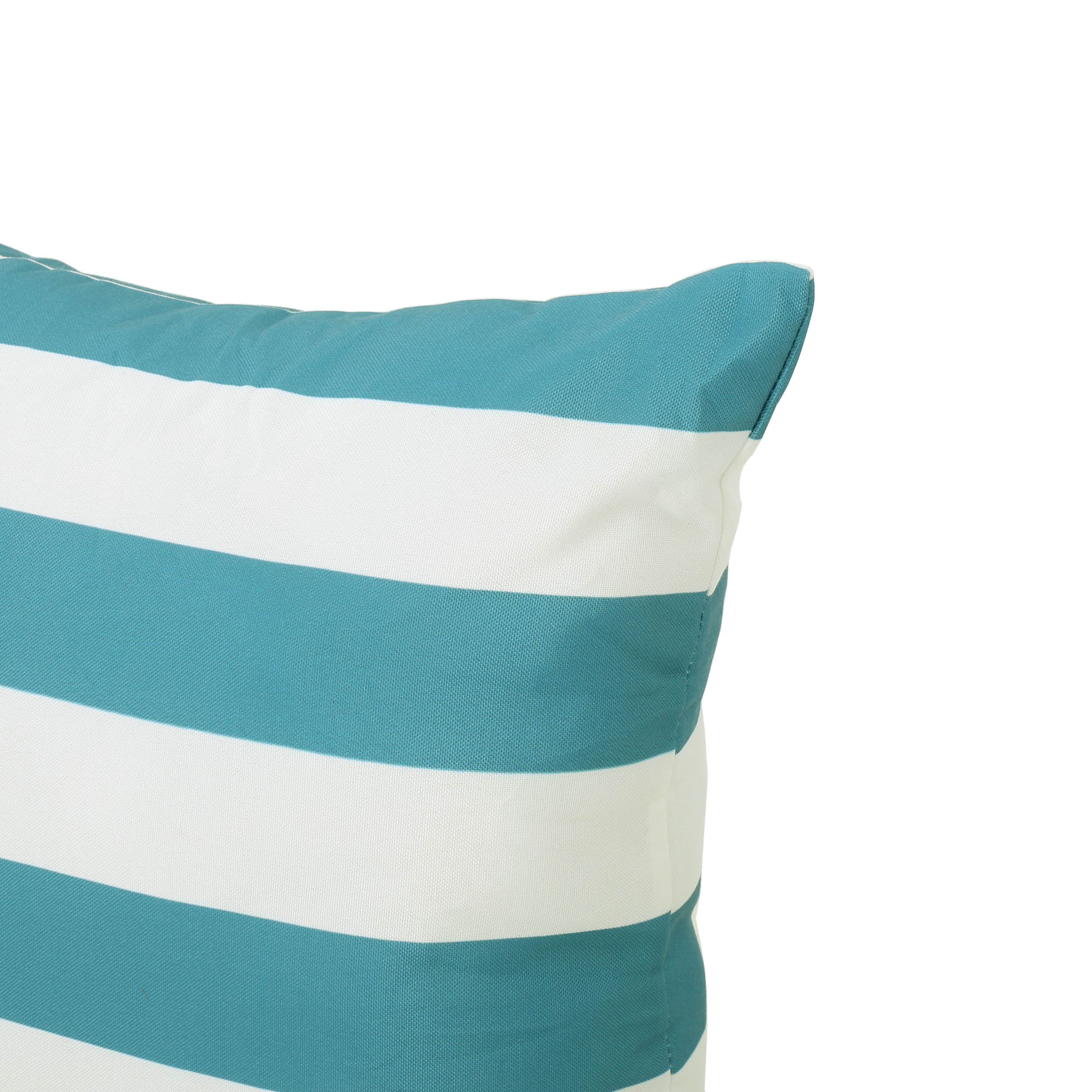 La Mesa Indoor Striped Water Resistant Square Throw Pillow - furnishings