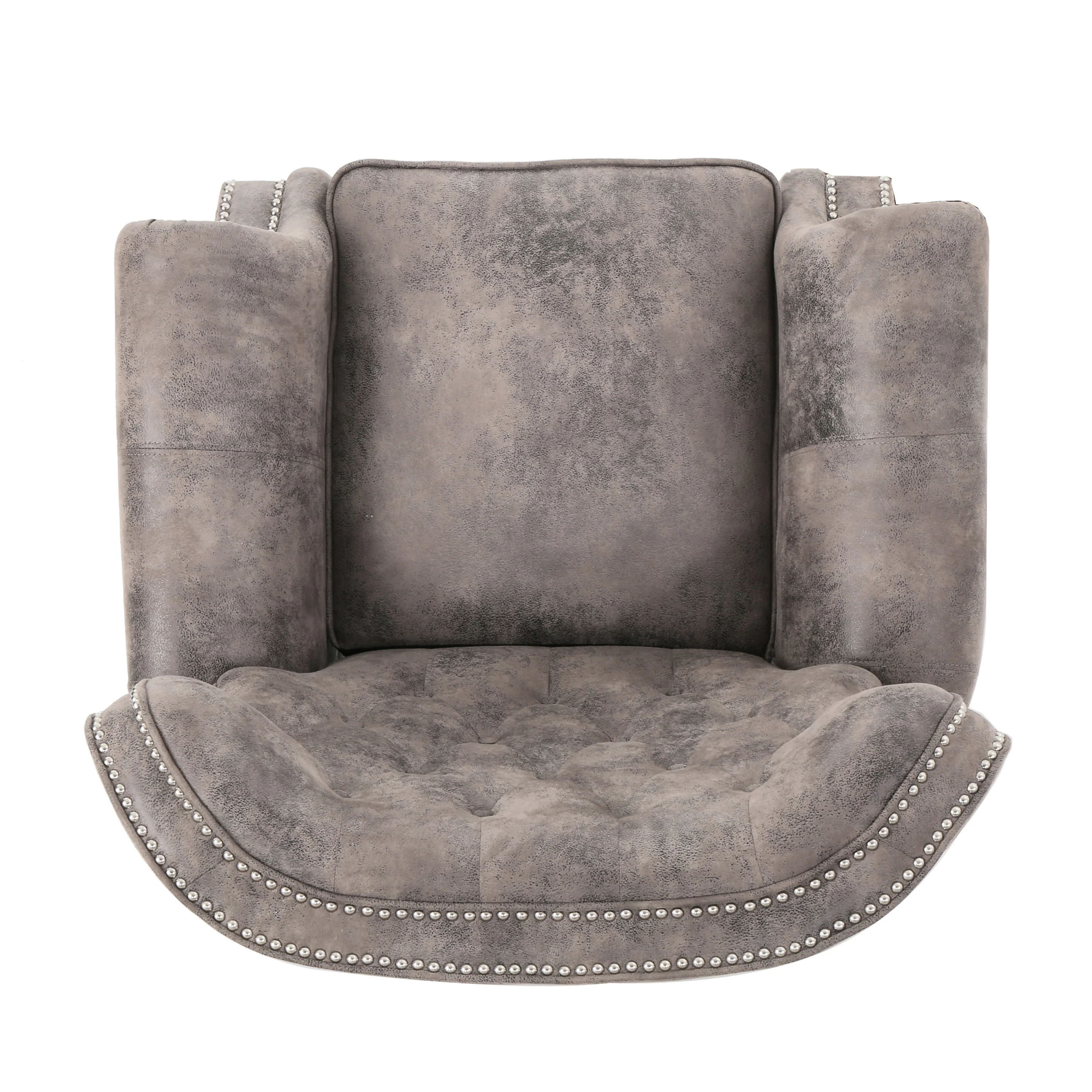 Waldo Tufted Back Studded Accent Recliner Armchair - furnishings