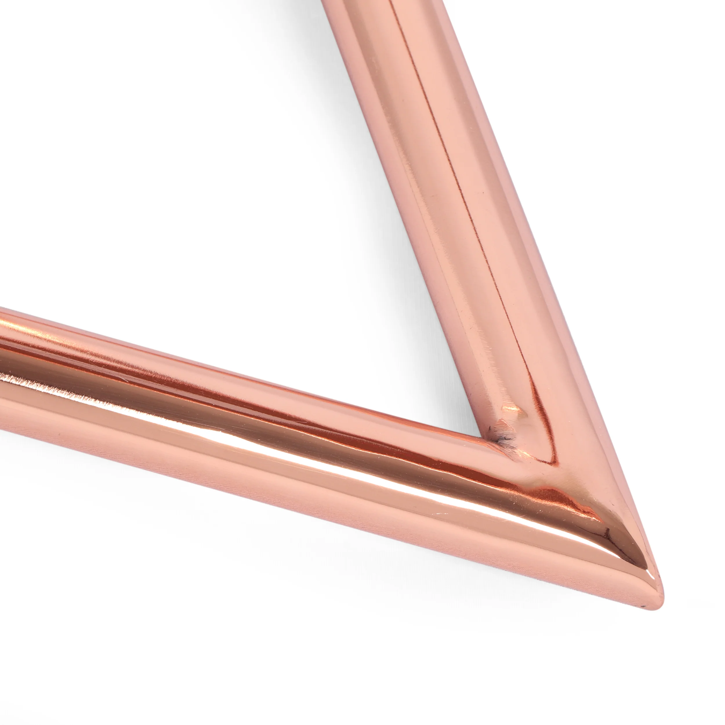 Cowger Modern Glam Handcrafted Banswara Marble Top C-Shaped Side Table, White and Rose Gold - furnishings