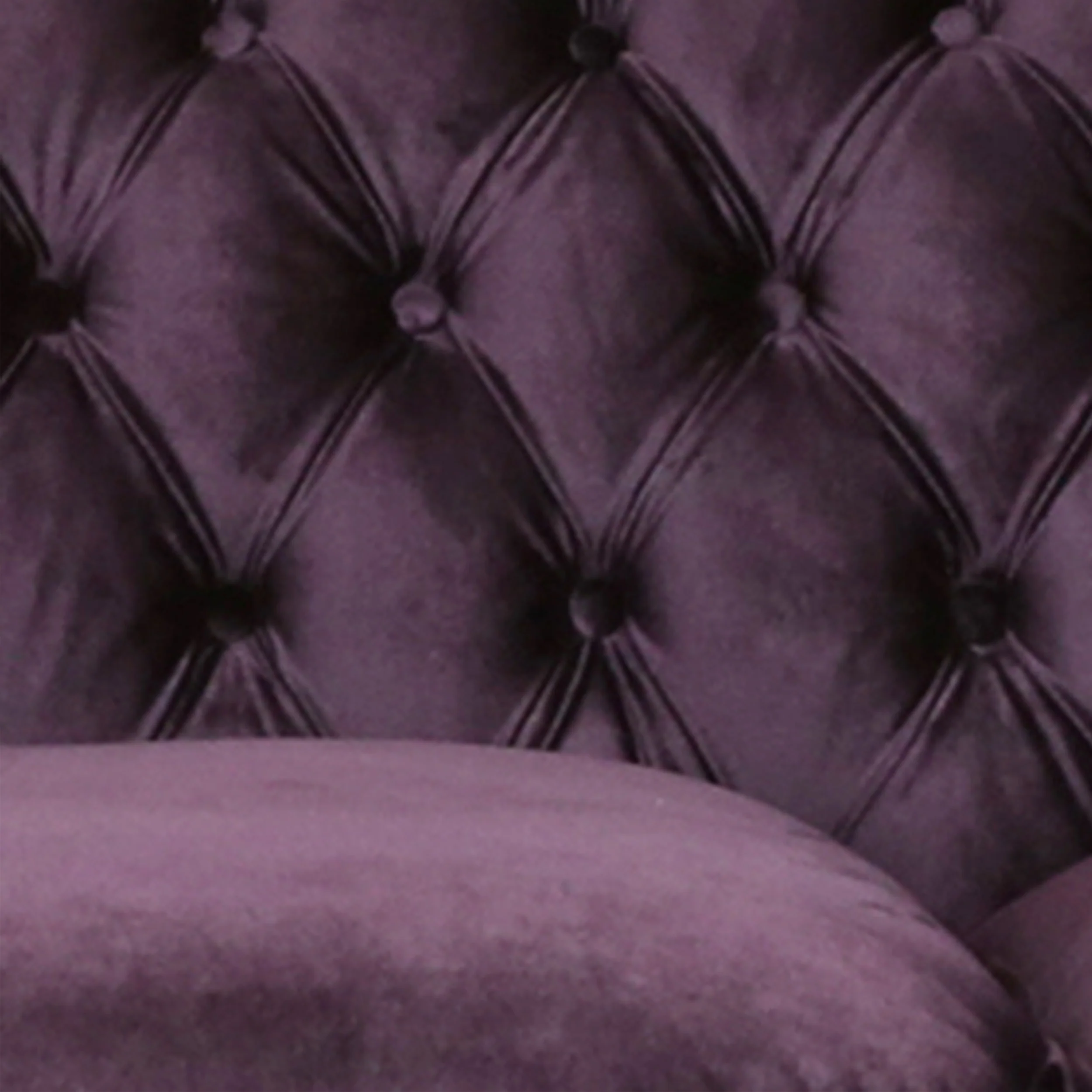 Vita Chesterfield Tufted Microfiber Sofa with Scroll Arms - furnishings
