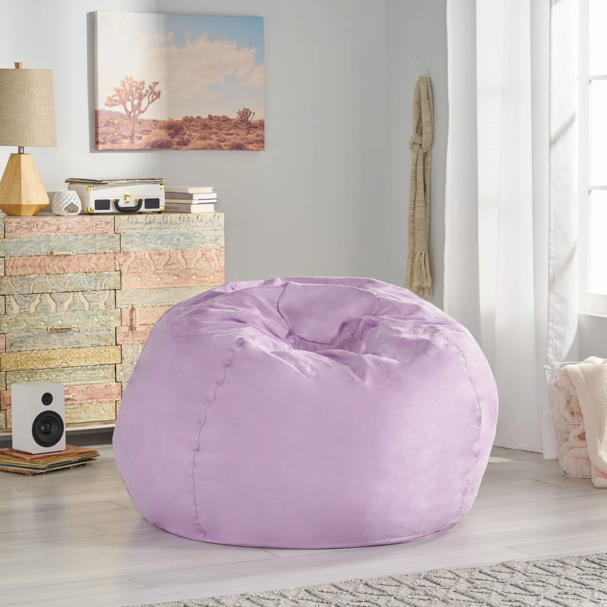 Lynnex Modern 5 Foot Microfiber Bean Bag Cover Only - furnishings
