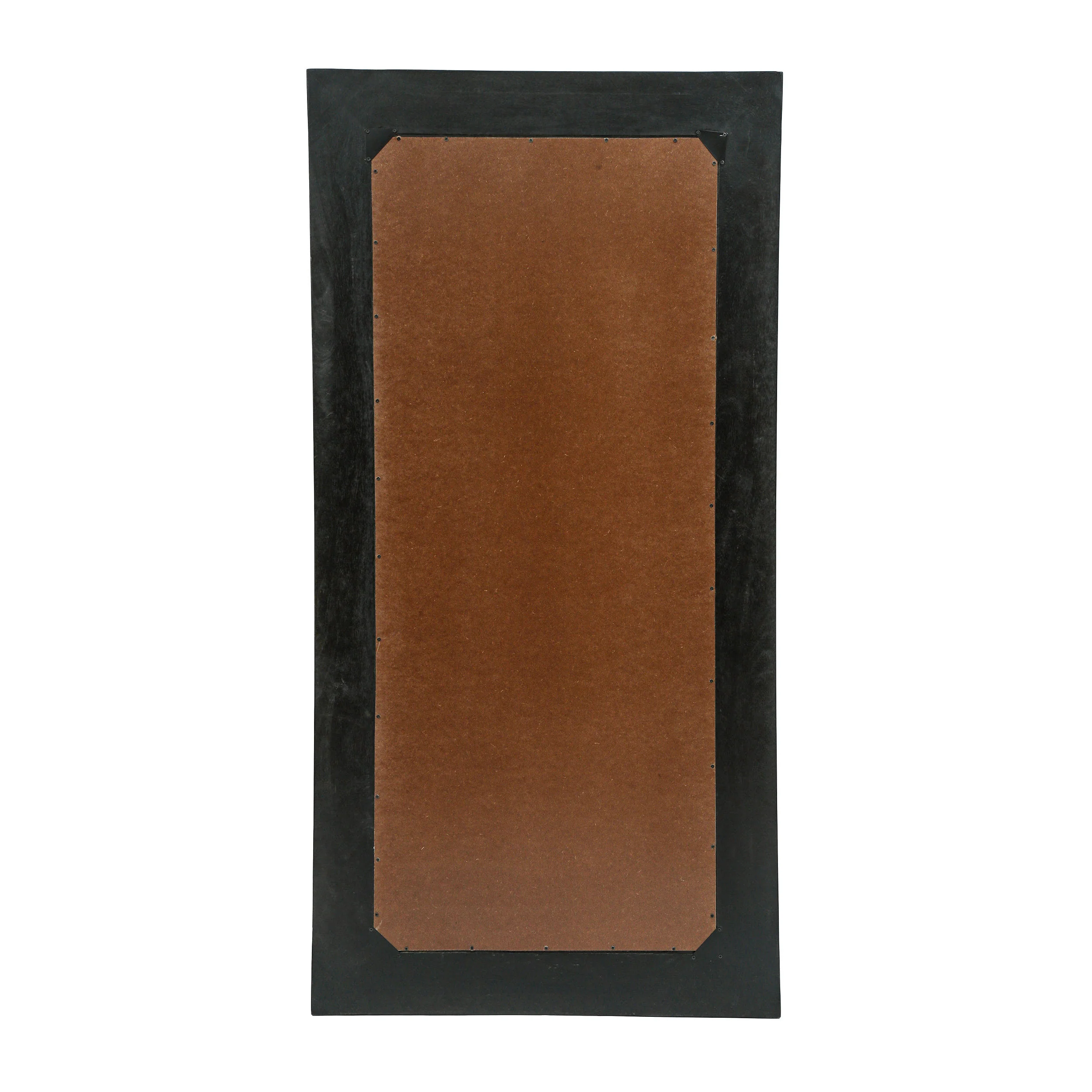 Ramsay Rustic Handcrafted Mango Wood Full Length Standing Mirror, Black and Brown - furnishings