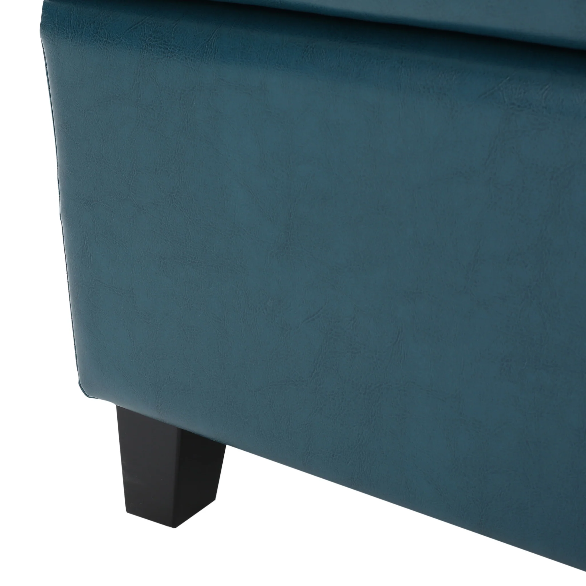 Brianna Rectangle Leather Storage Ottoman Bench - furnishings