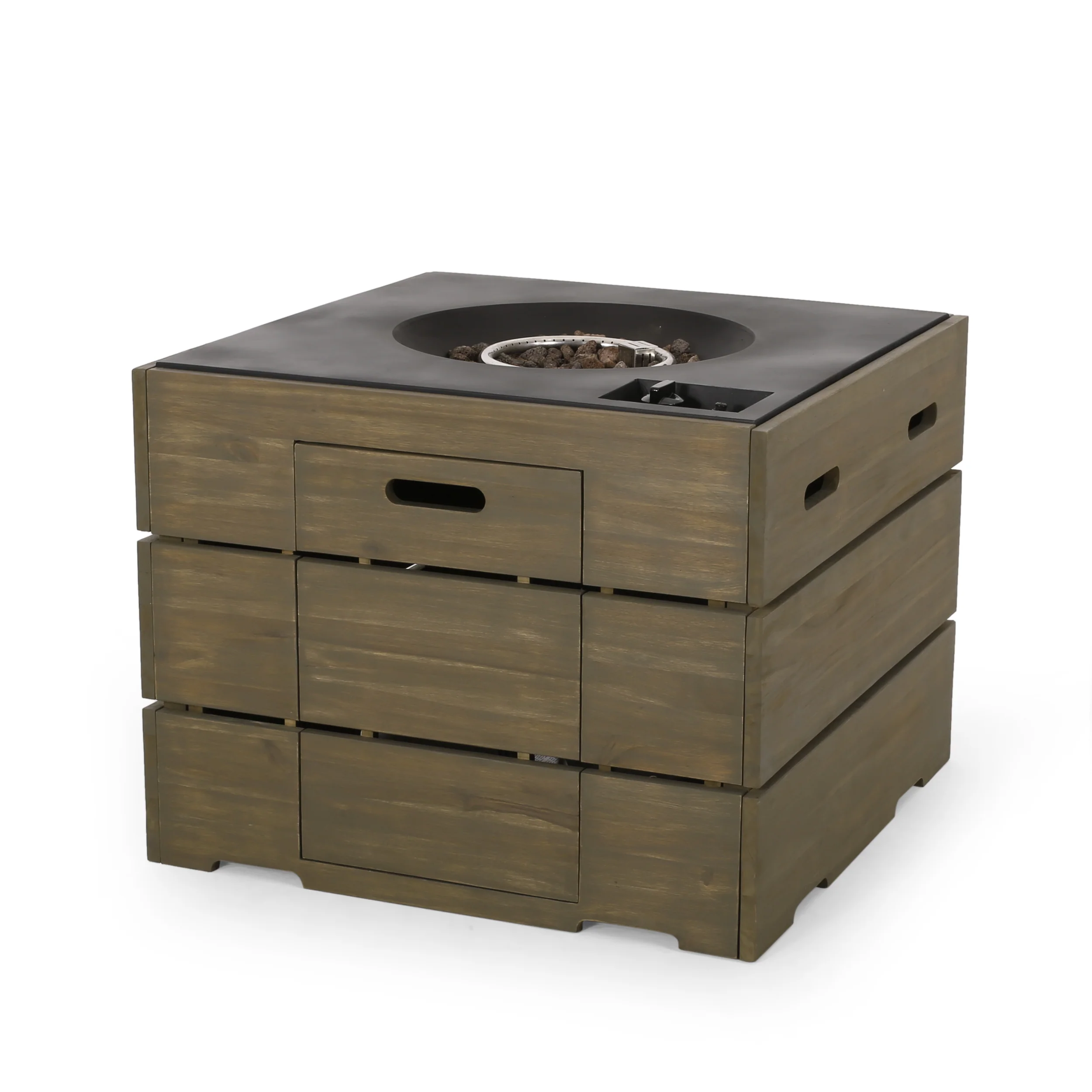 Moloney Outdoor 40,000 BTU Square Fire Pit - furnishings