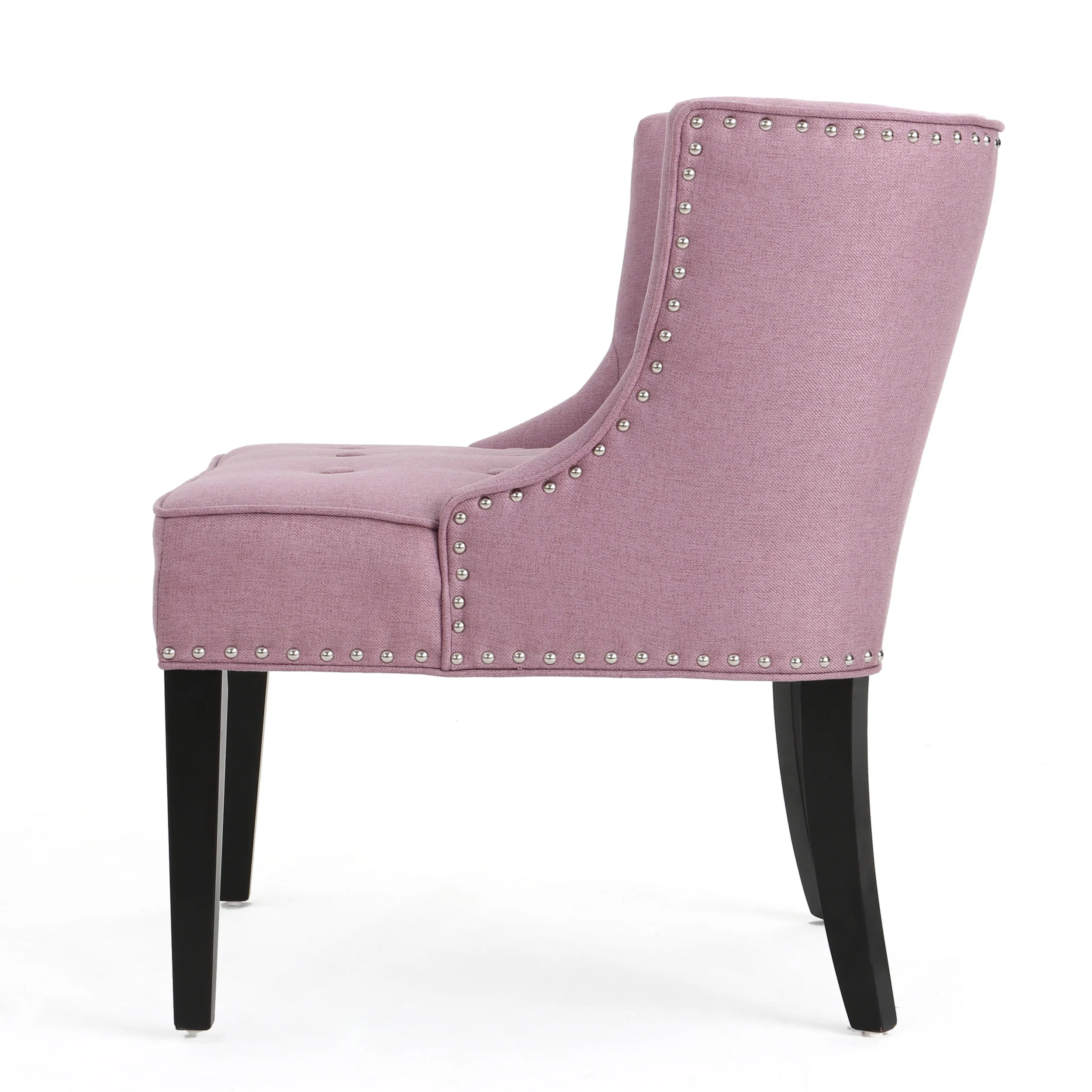 Adelina Contemporary Upholstered Accent Chair with Nailhead Trim - furnishings