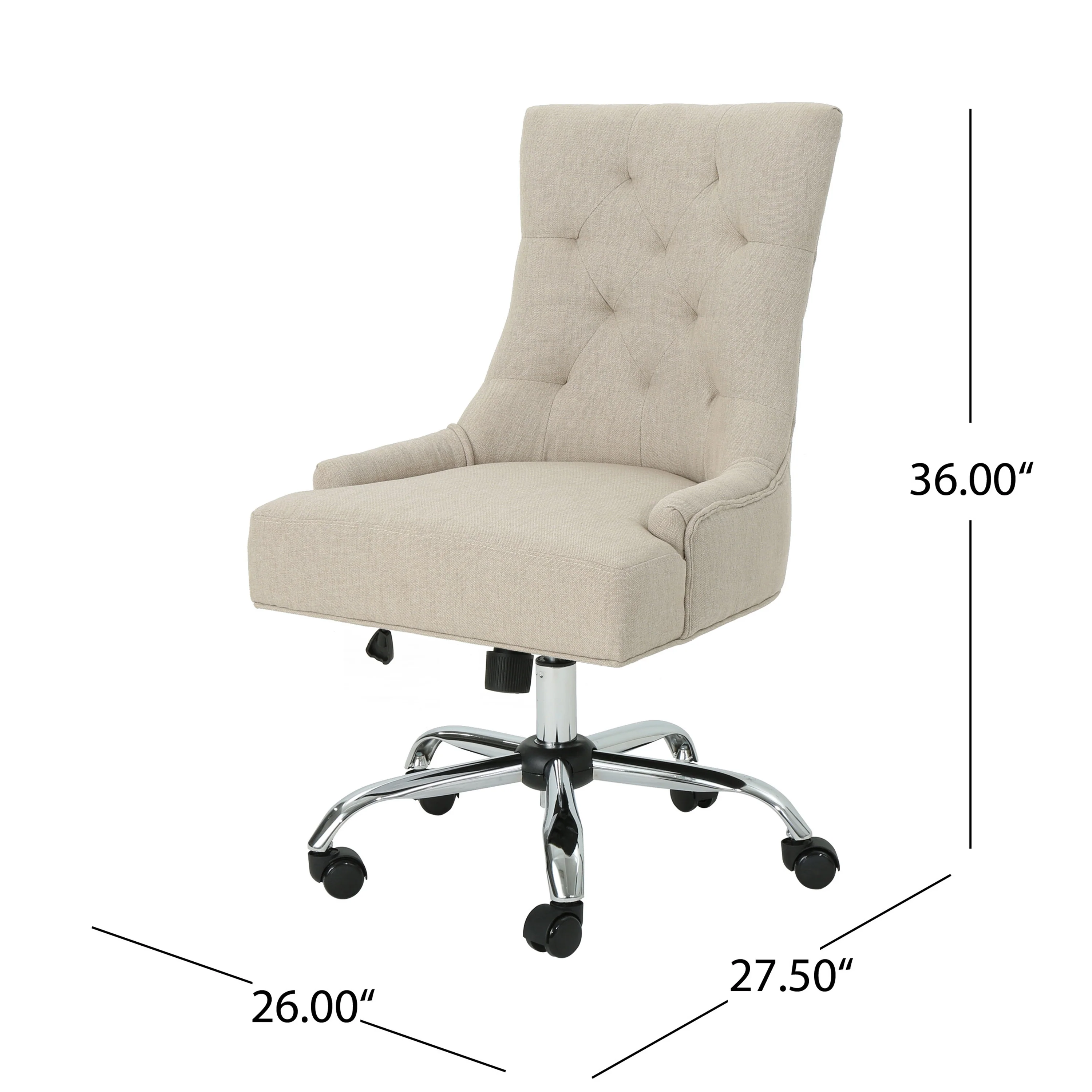 Bagnold Home Office Fabric Desk Chair - furnishings