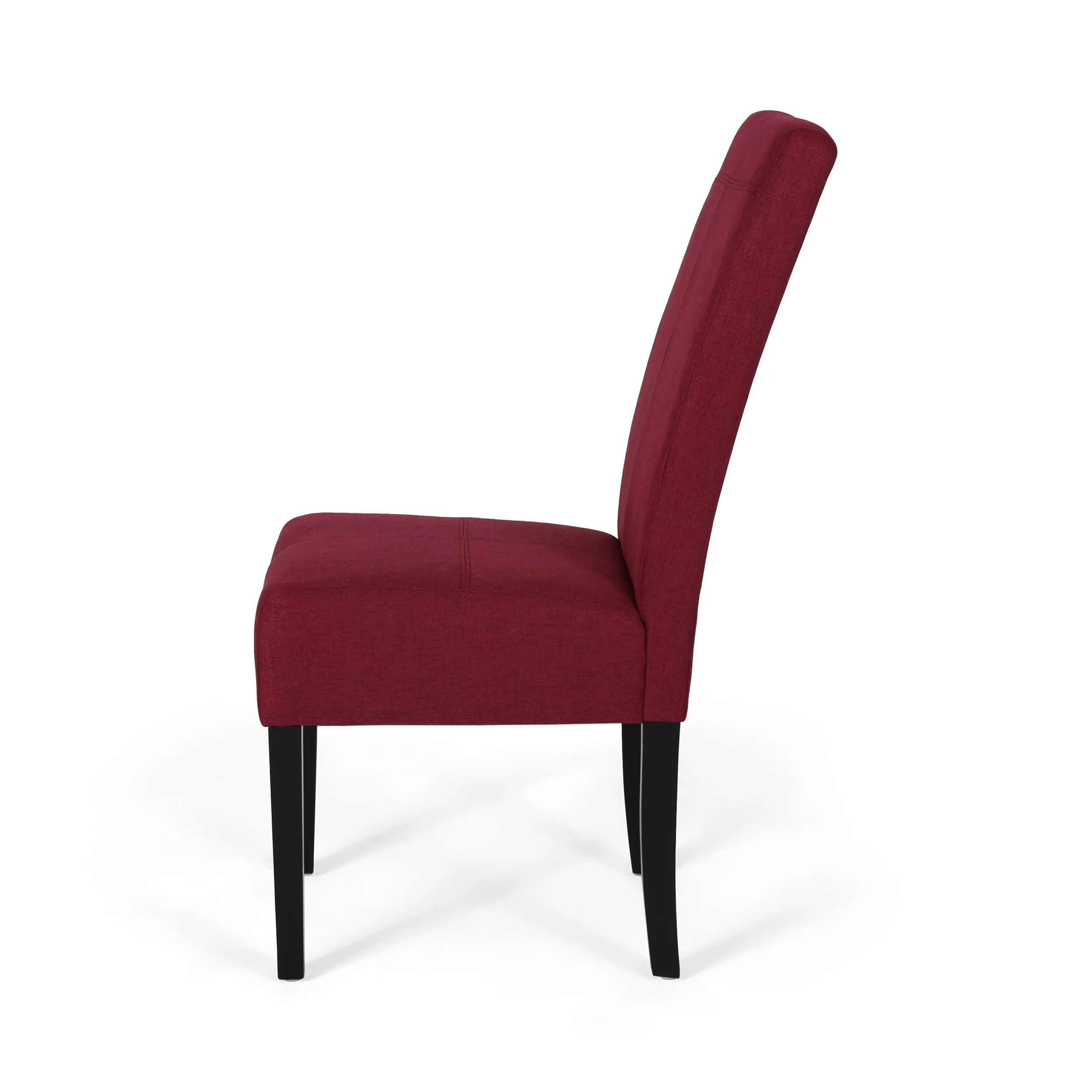 Raphael Wooden Dining Chairs (Set of 2), Deep Red and Dark Brown Finish - furnishings