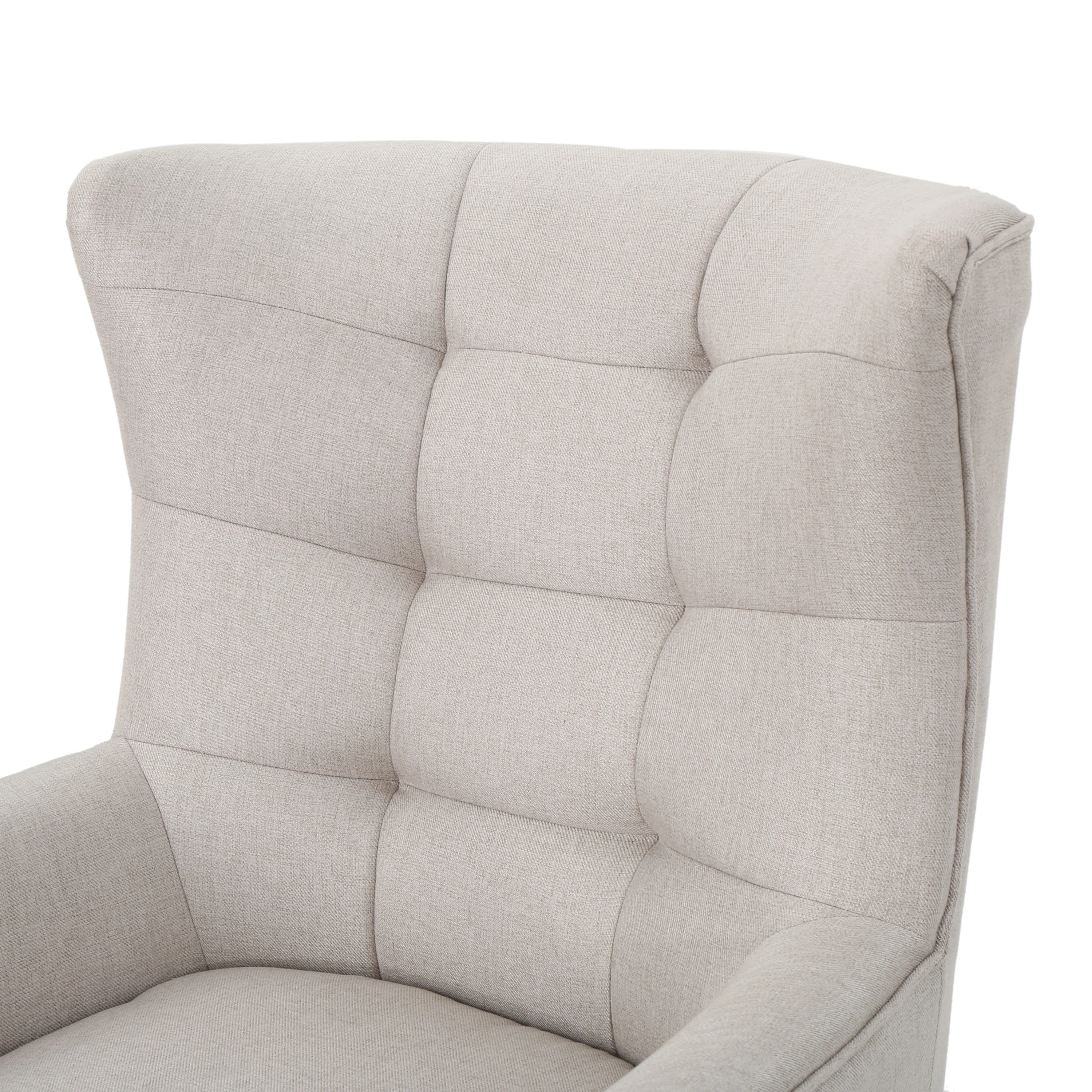 Temescal Mid Century Modern Dark Teal Fabric Accent Chair - furnishings
