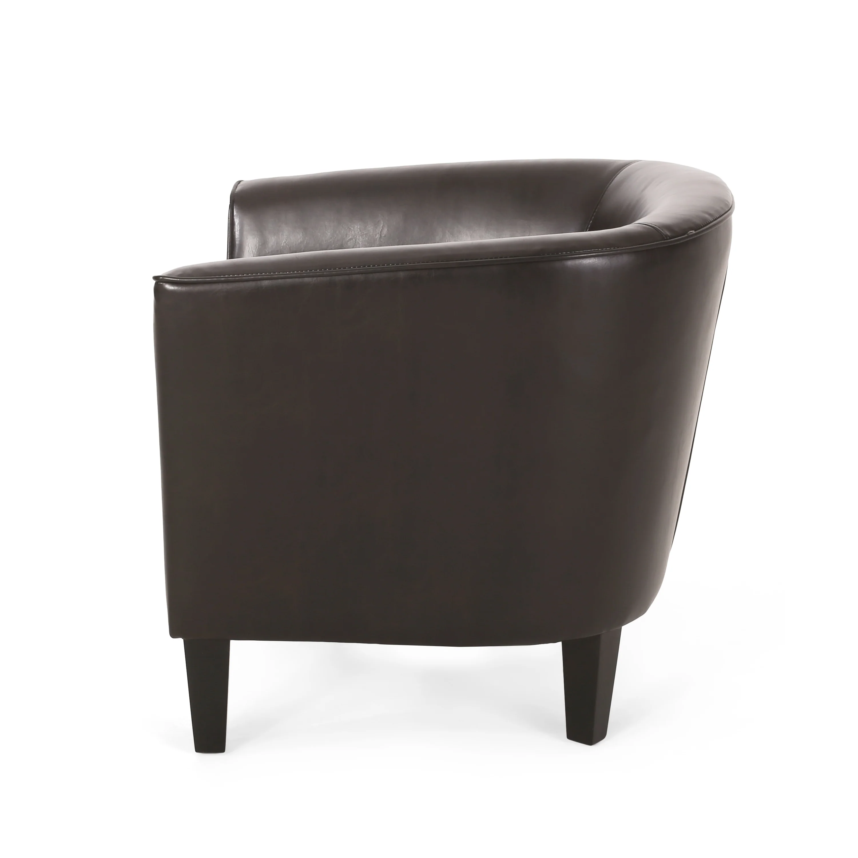Gelston Brown Leather Club Chair - furnishings