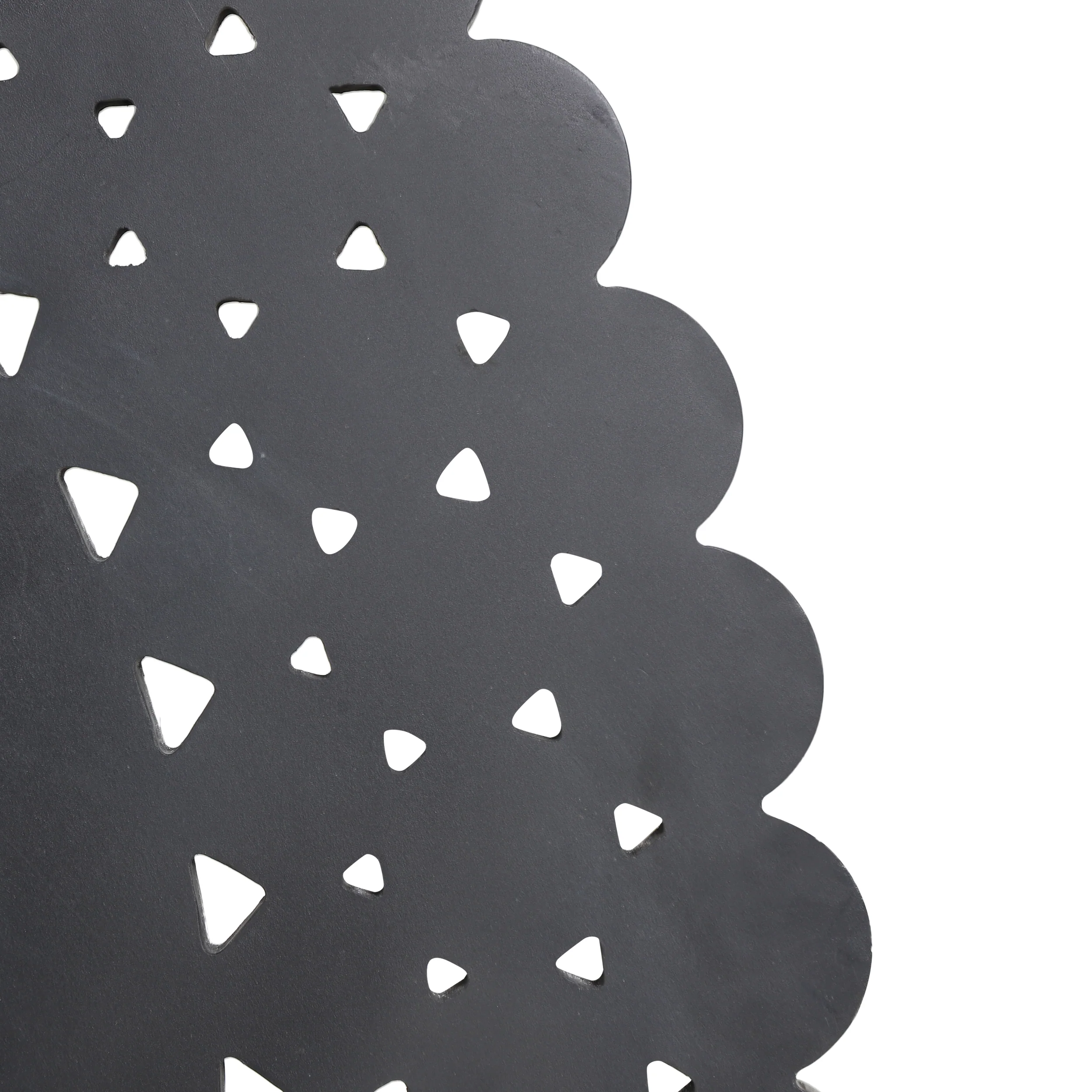 Abels Contemporary Studded Round Wall Mirror - furnishings