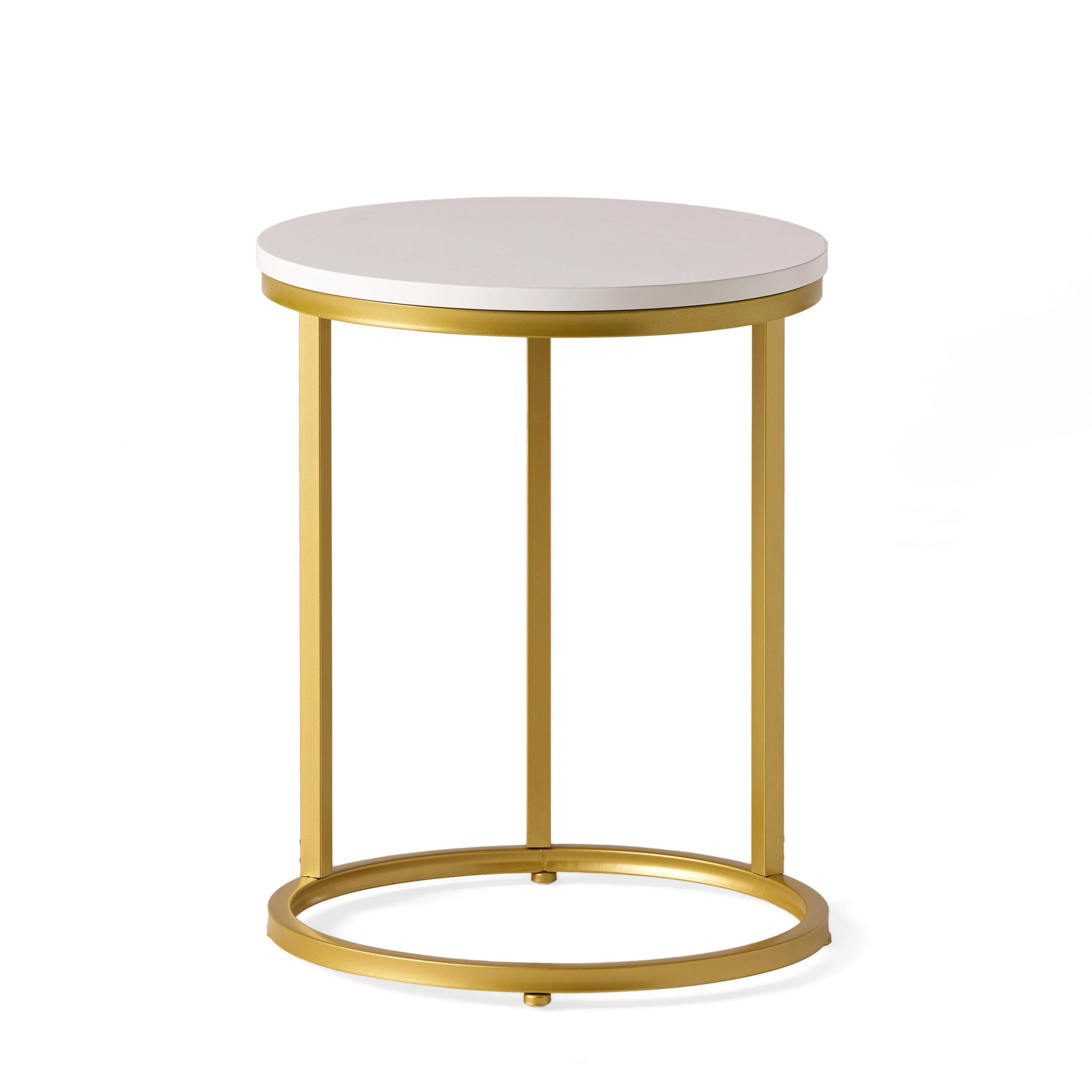 Mcgill Modern Glam C-Shaped End Table - furnishings
