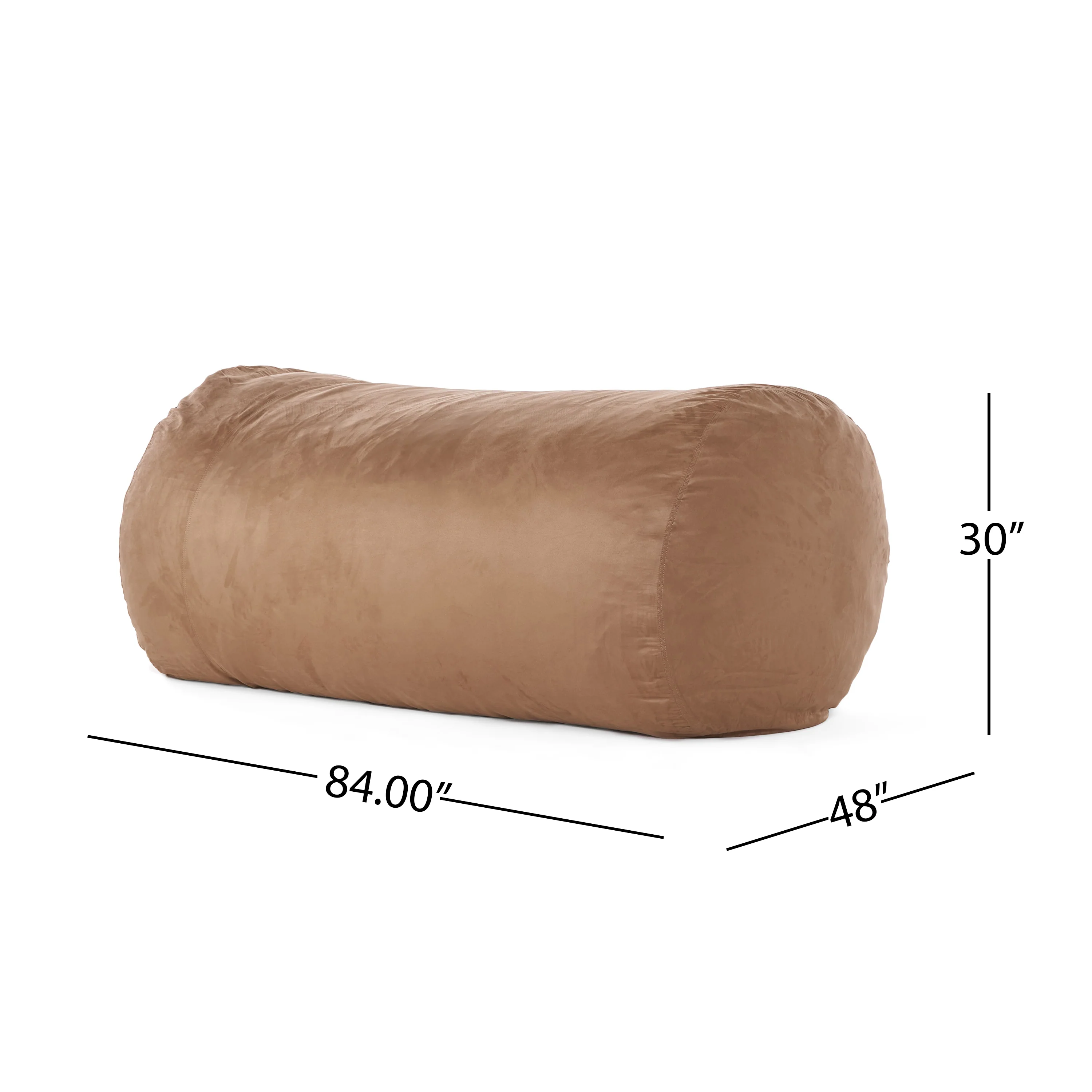 Thanvi Traditional 8 Foot Suede Bean Bag (Cover Only) - furnishings