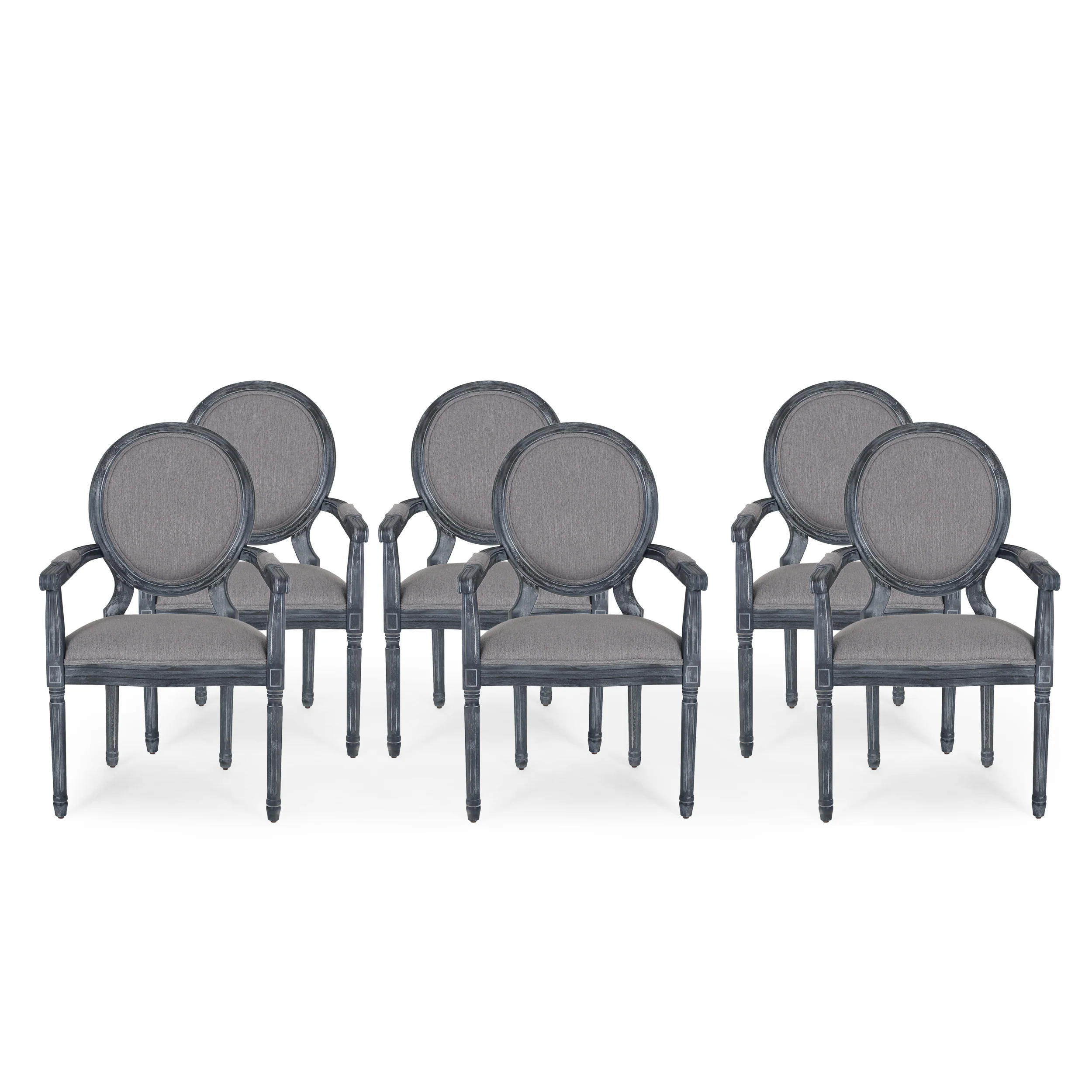 Aisenbrey French Country Wood Upholstered Dining Chair - furnishings