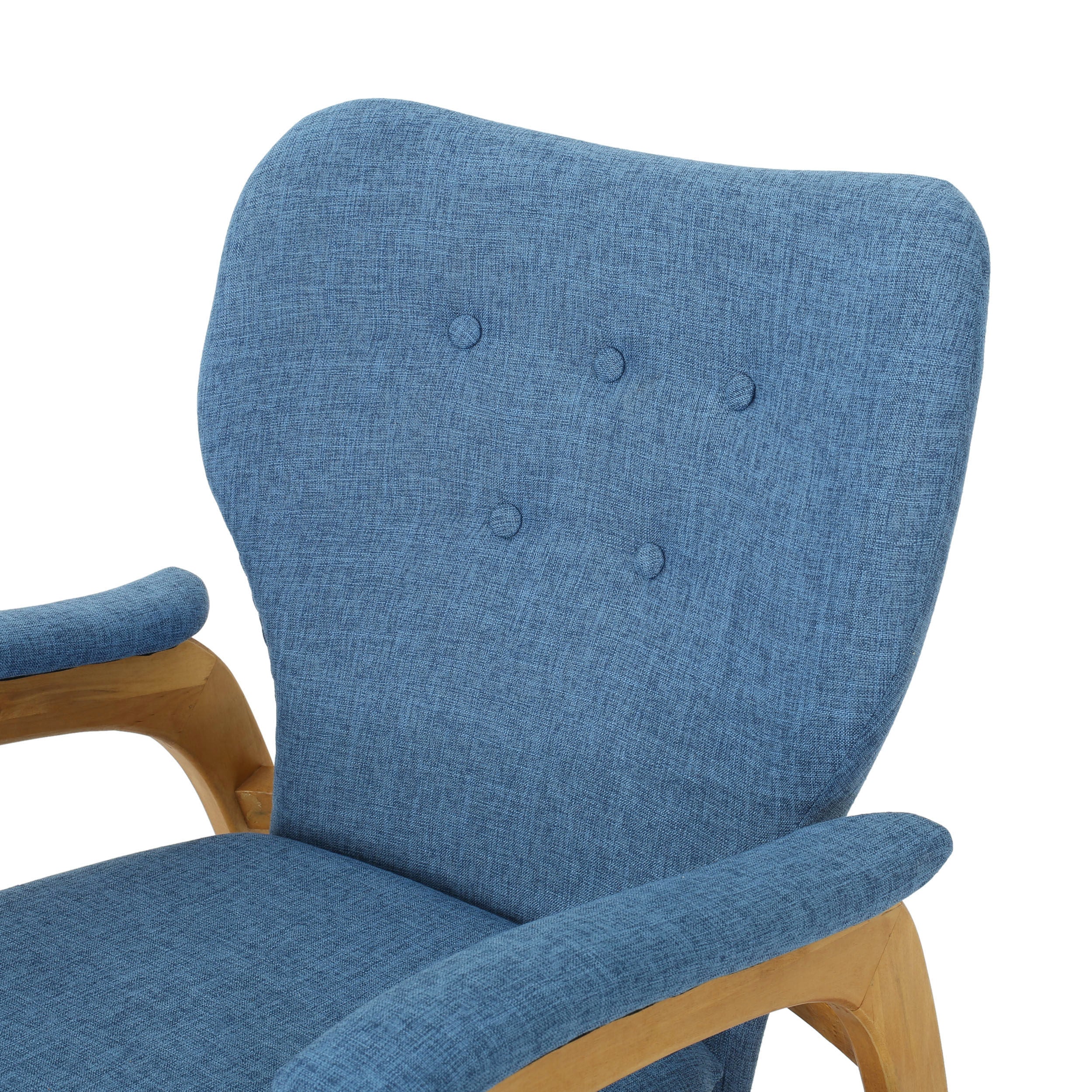 Whitman Mid Century Fabric Rocking Chair - furnishings