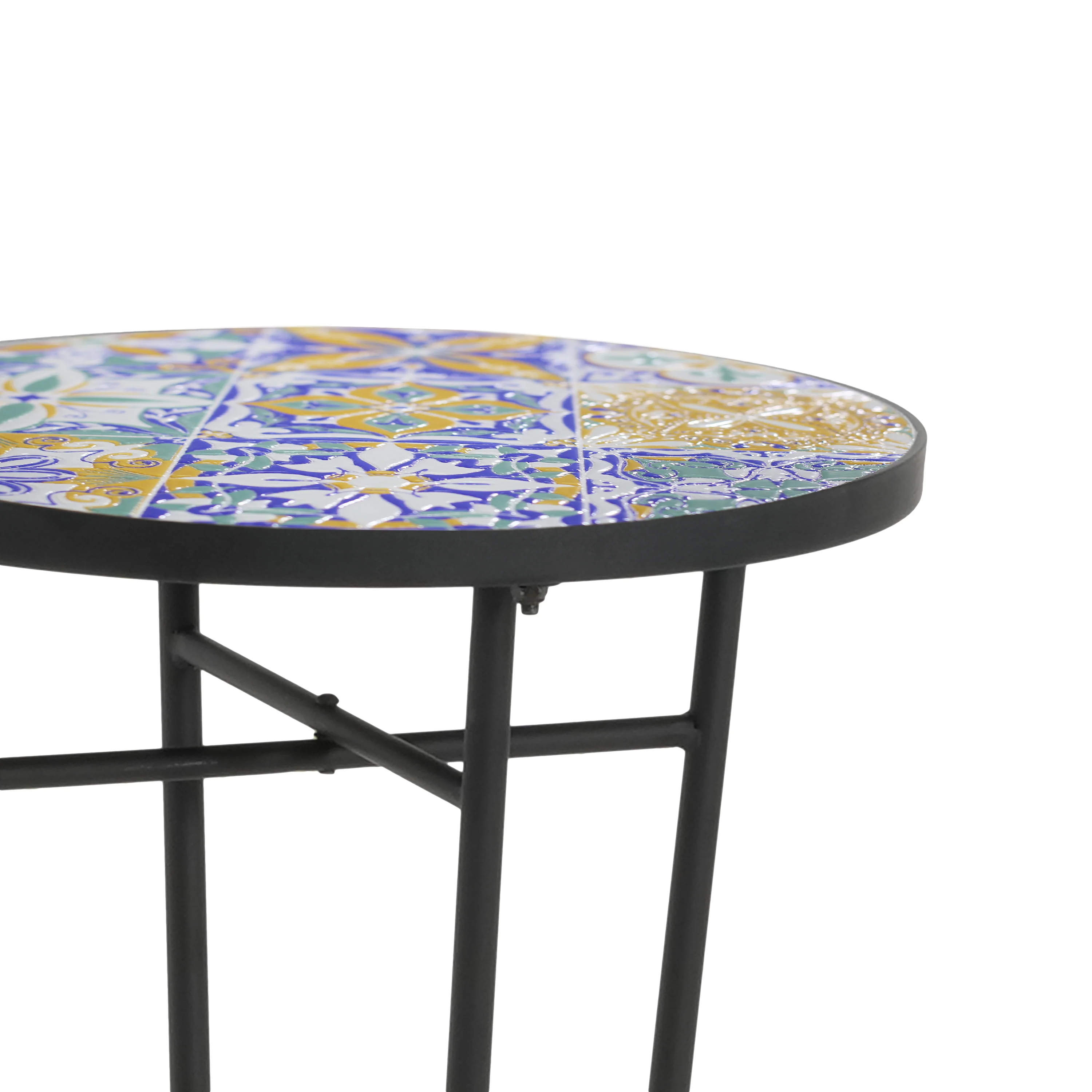 Cassian Outdoor Patio Round Side Table - furnishings