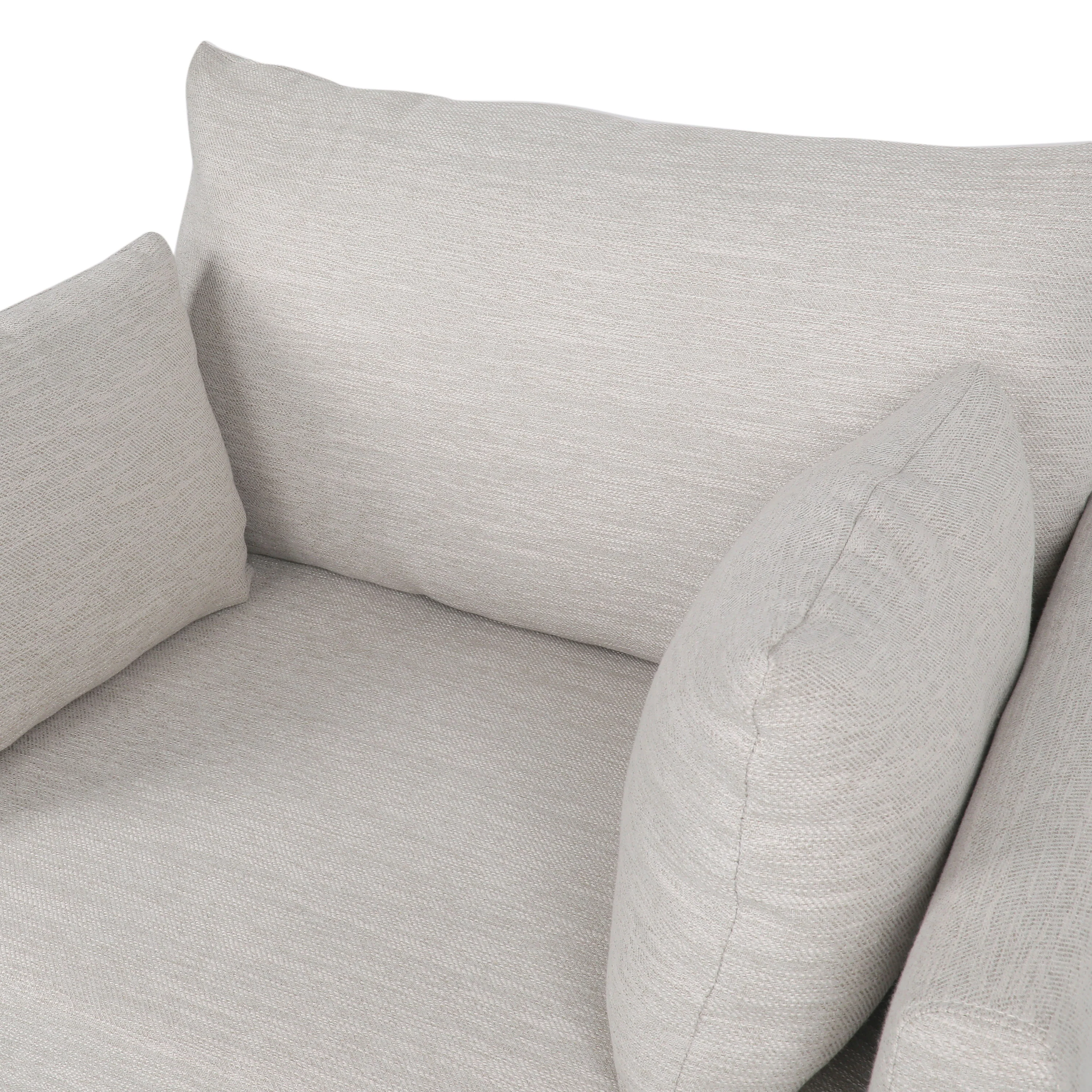 Viewland Contemporary Fabric Upholstered Club Chair with Accent Pillows - furnishings