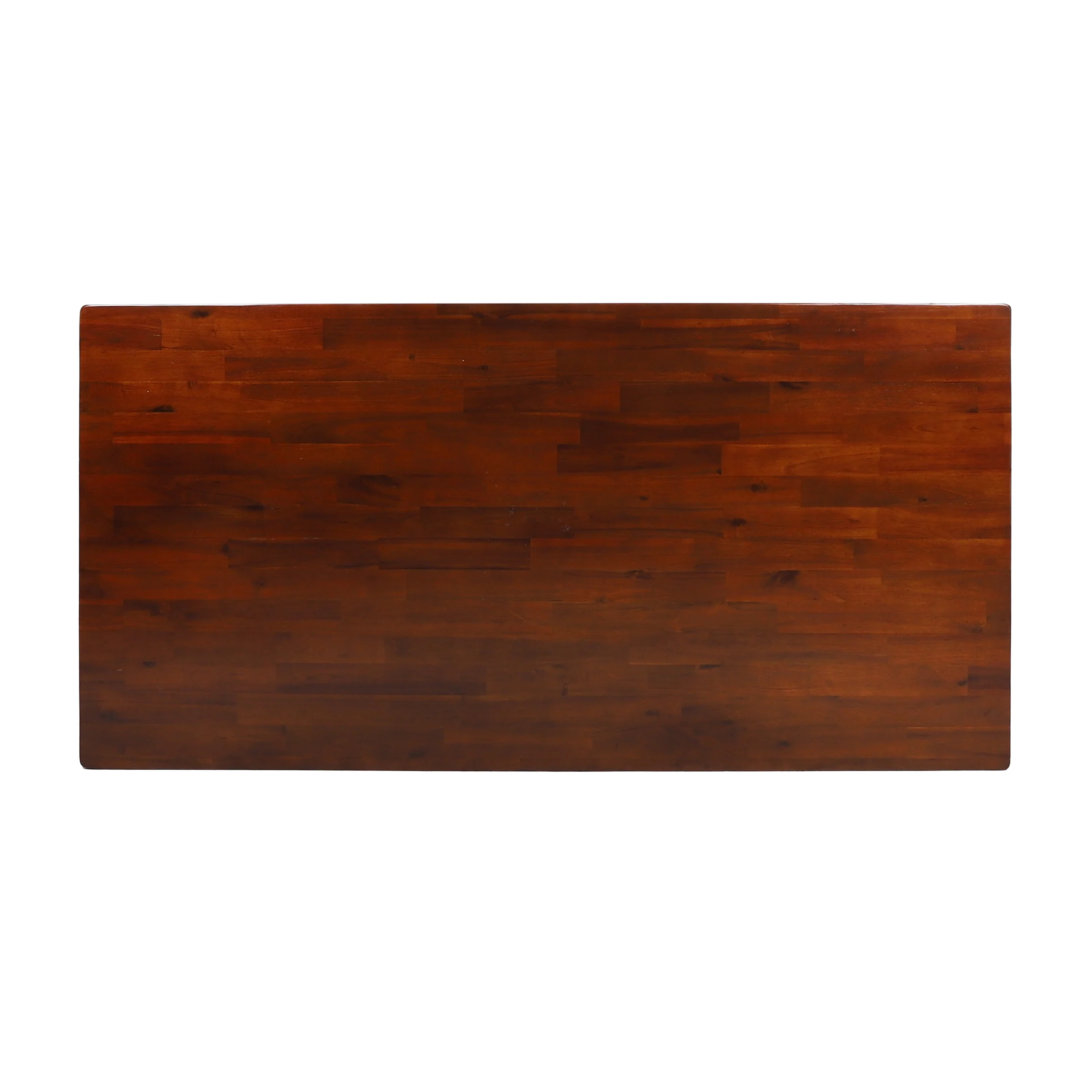 Salvador 3pc Mahogany Stained Wood Table and Bench Dining Set - furnishings