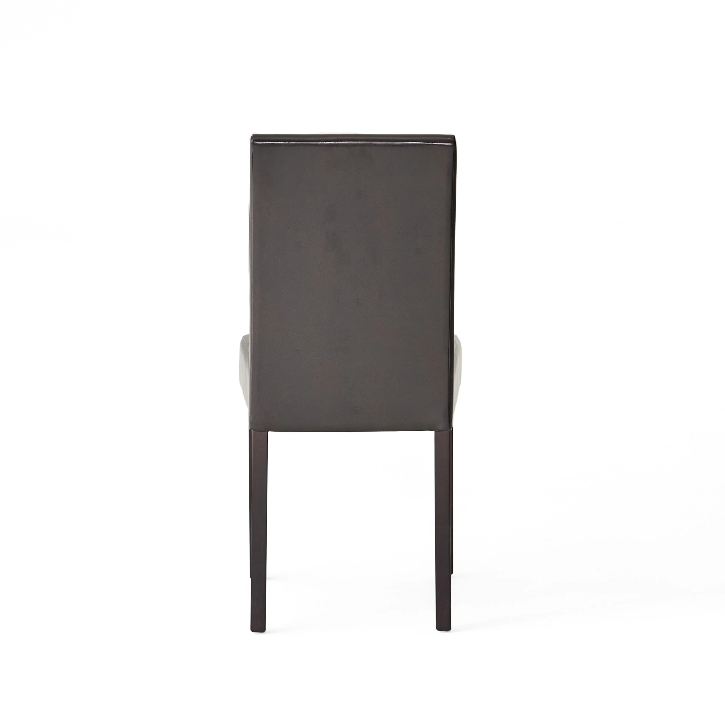 Esteban Brown Leather Parson Dining Chairs (Set of 2) - furnishings