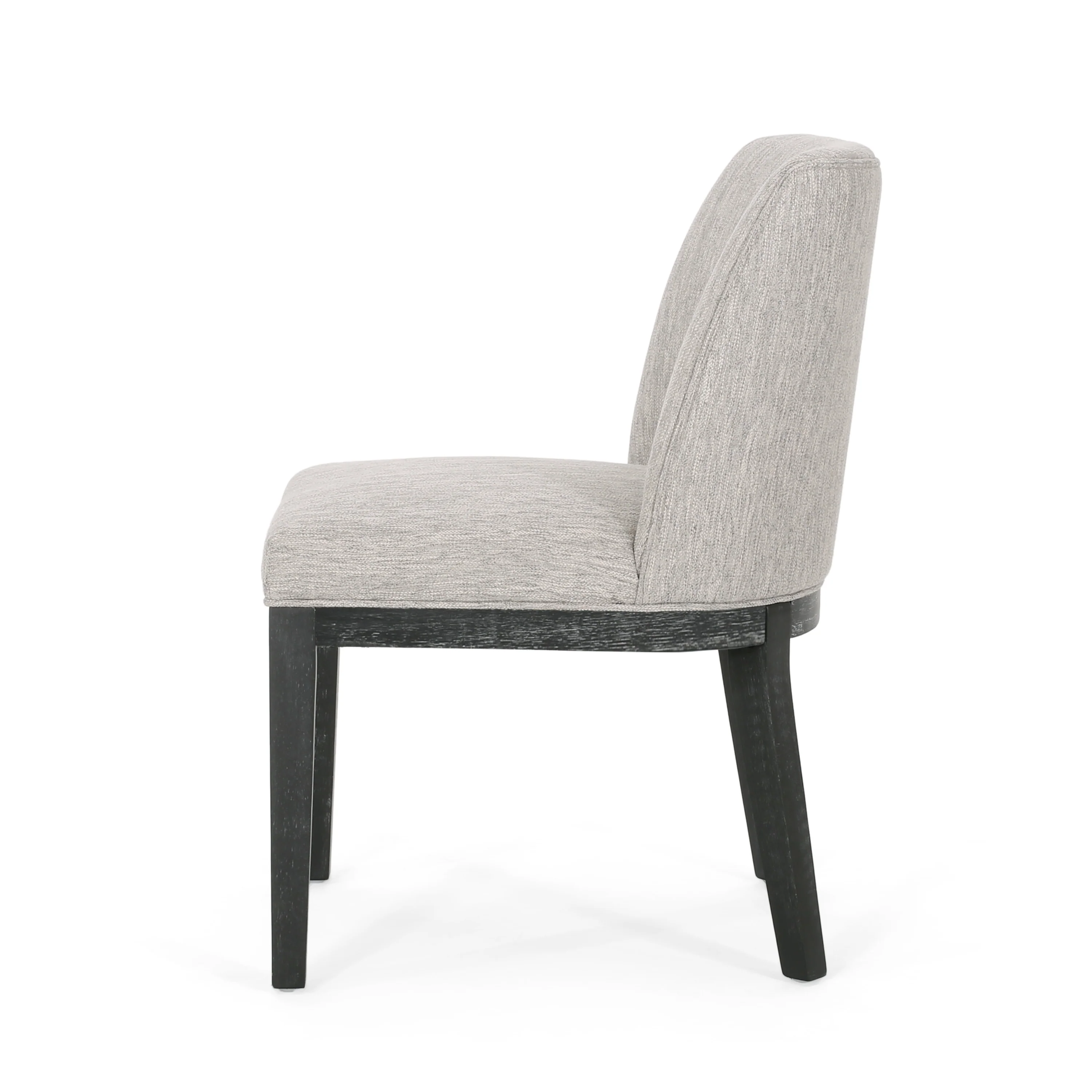 Boise Contemporary Fabric Upholstered Wood Dining Chairs, Set of 2 - furnishings