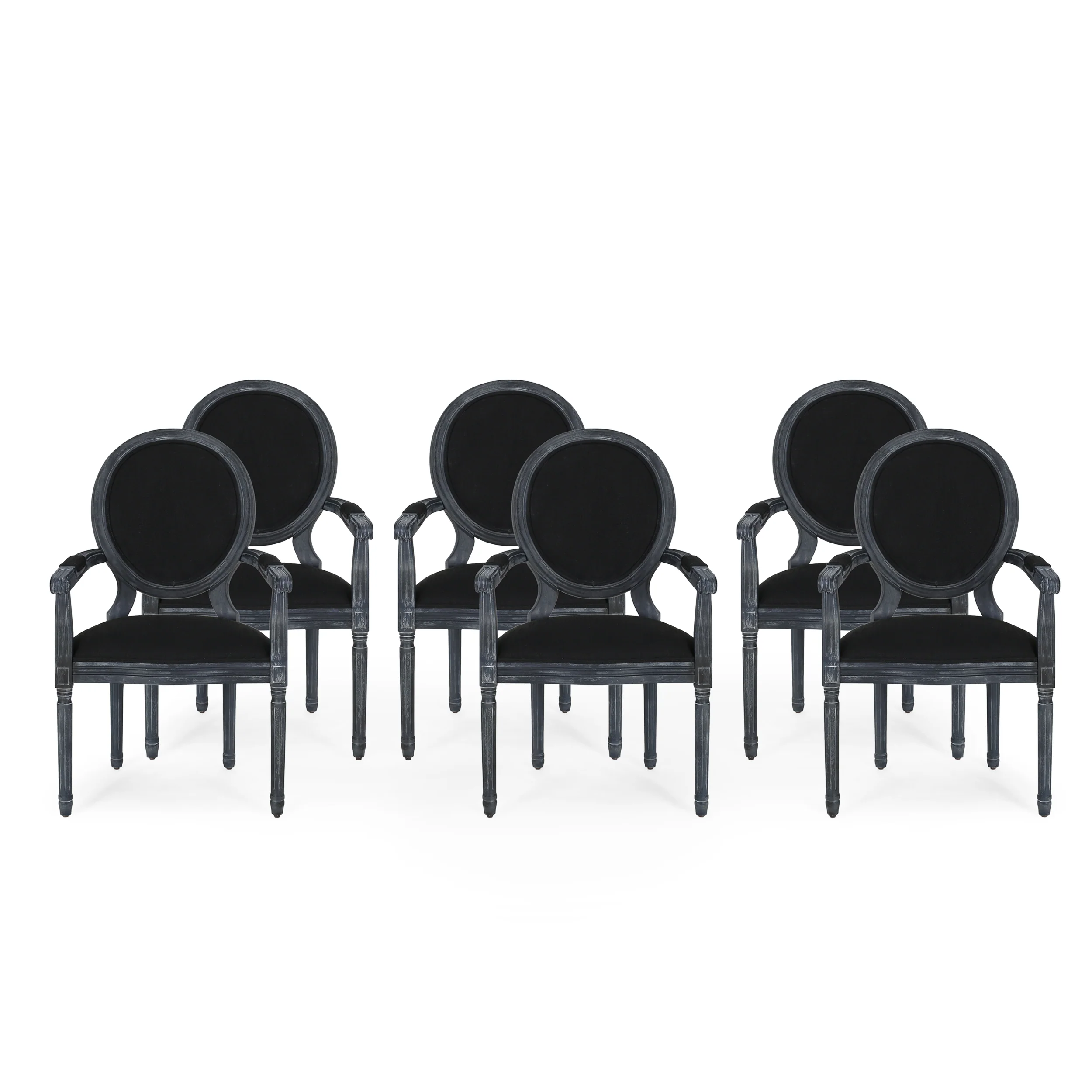 Aisenbrey French Country Wood Upholstered Dining Chair - furnishings